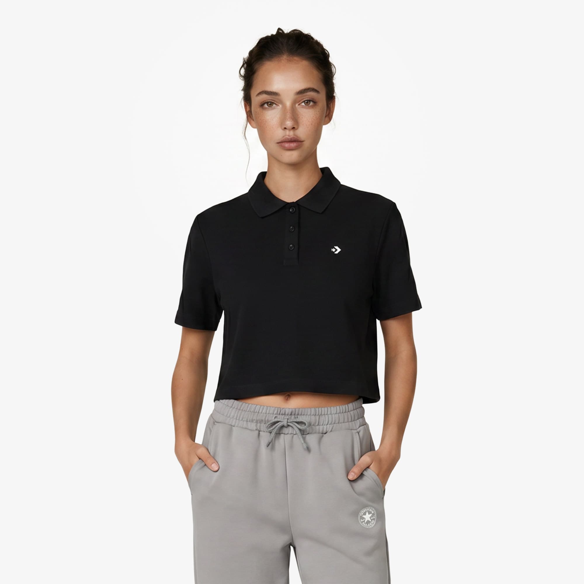 Converse Kadın Siyah T-Shirt