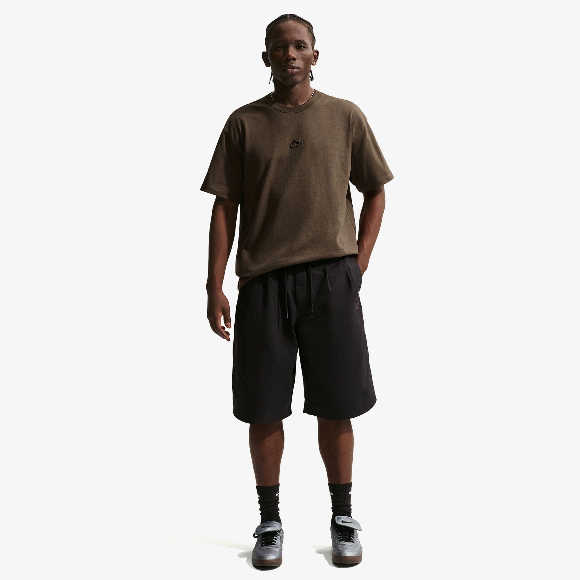 Nike No Franchise Erkek Kahverengi T-Shirt