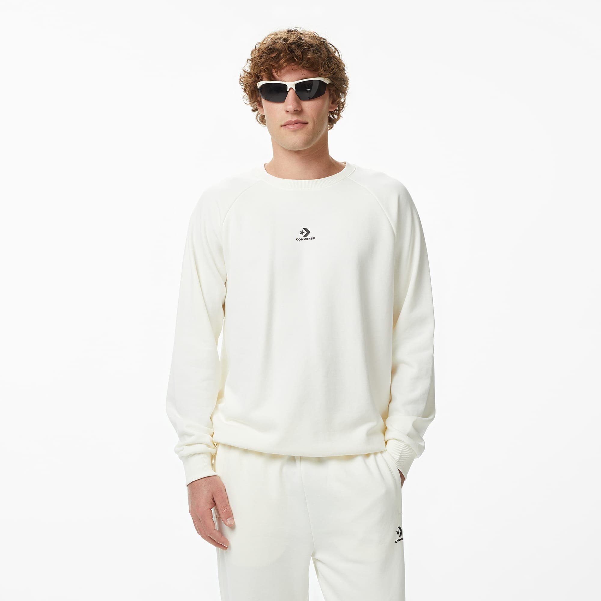 Converse Erkek Krem Sweatshirt