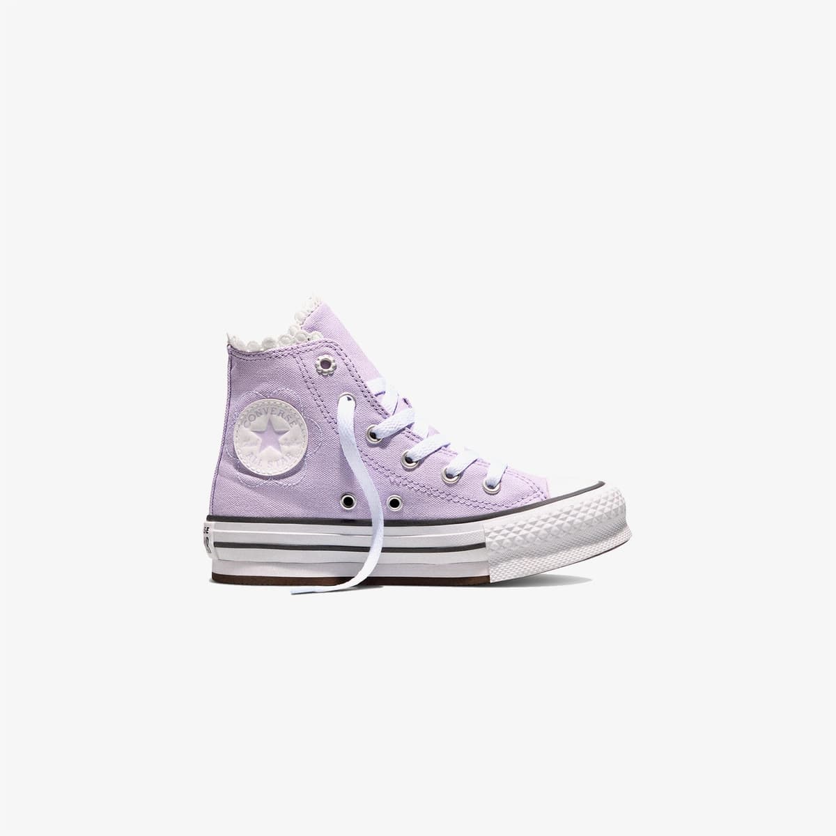 Converse Chuck Taylor All Star EVA Lift Çocuk Çiçek Desenli Mor Sneaker