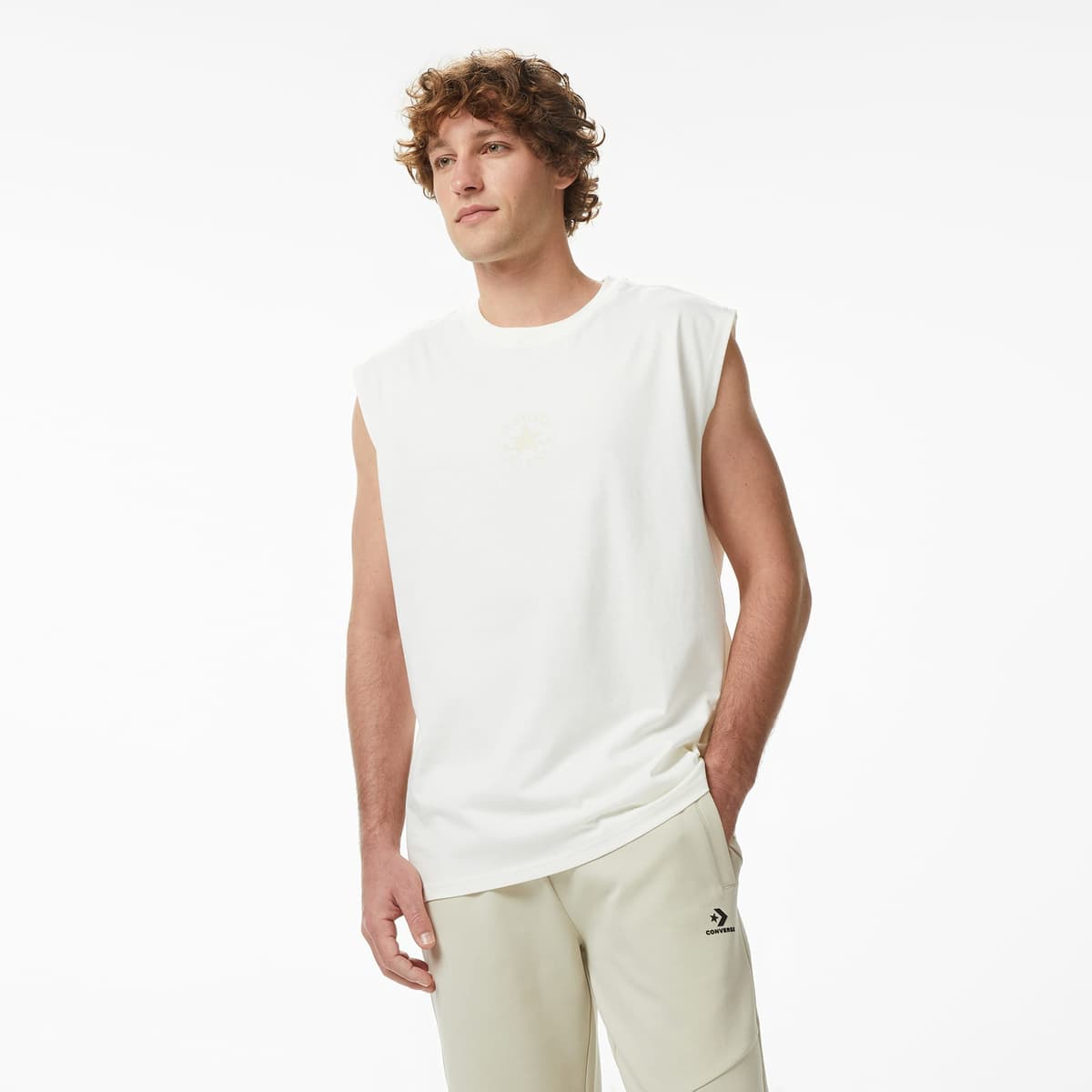 Converse Krem Erkek T-Shirt