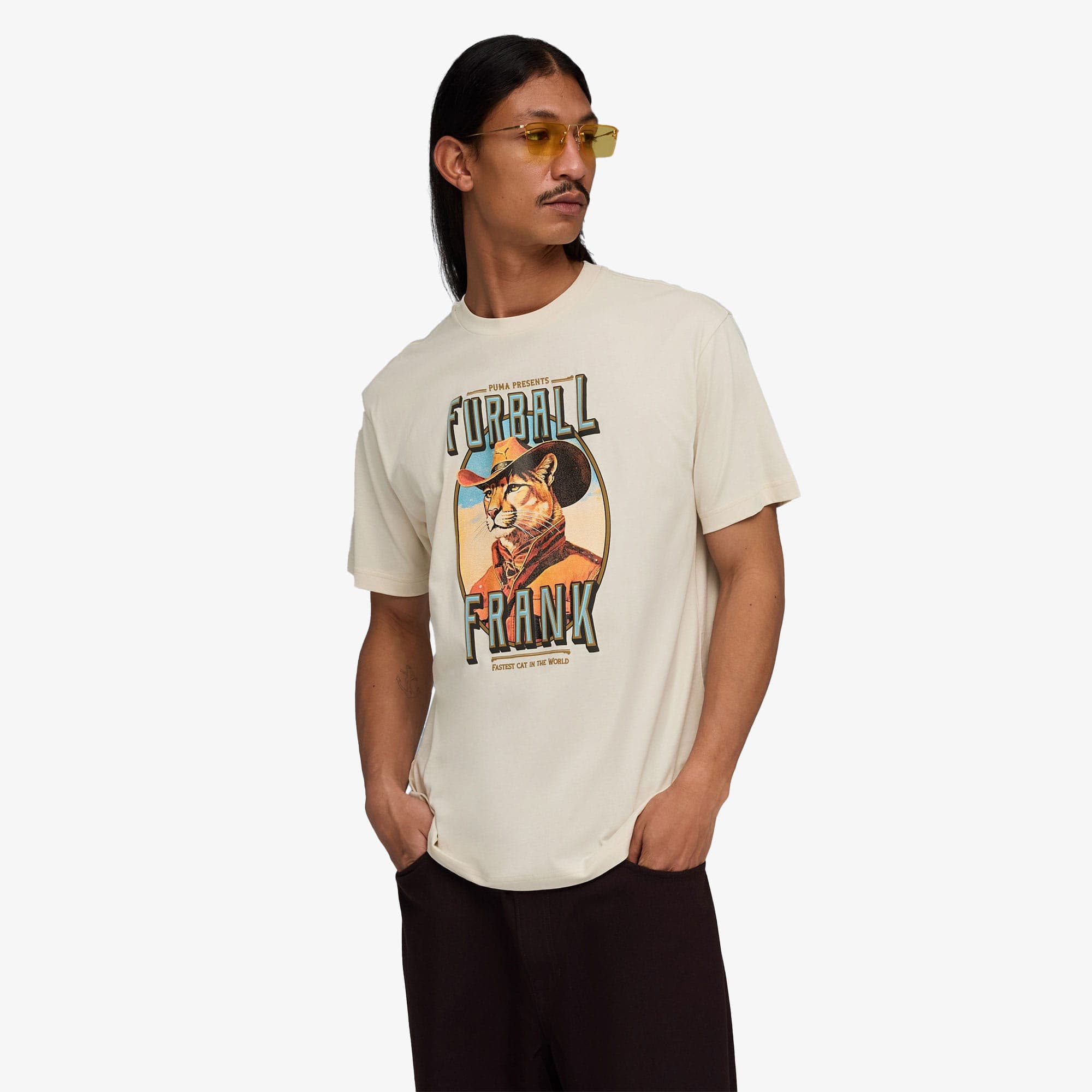 Puma Graphic Erkek Beyaz T-Shirt