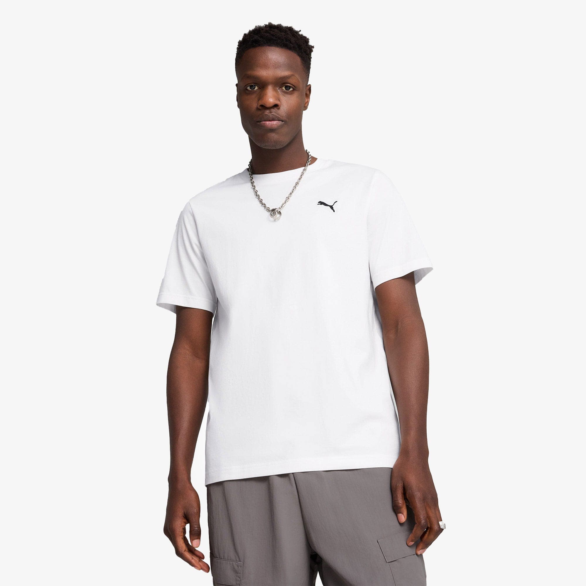 Puma Wardrobe Ess Erkek Beyaz T-Shirt