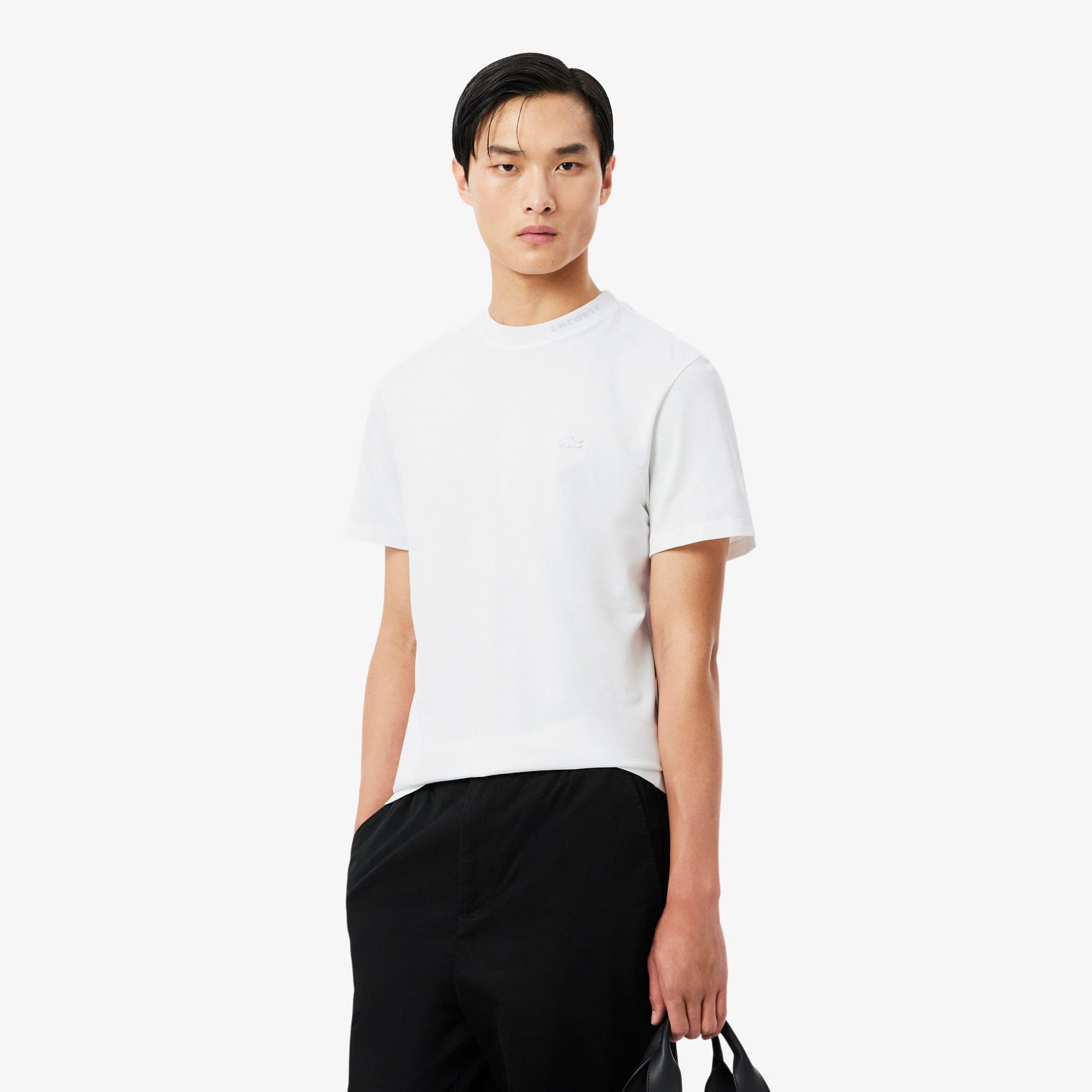 Lacoste Regular Fit Erkek Beyaz T-Shirt