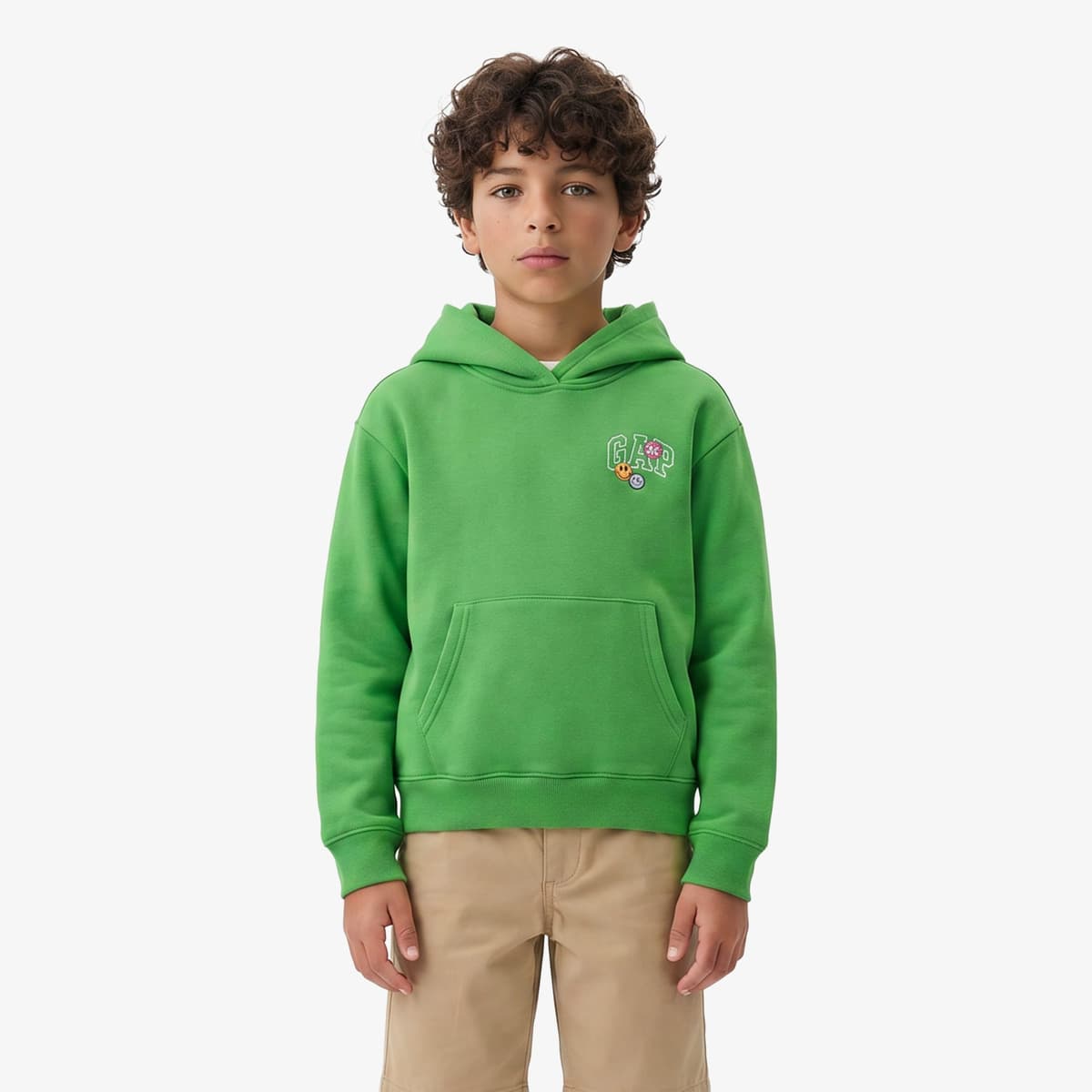 Gap Logo Pull On Çocuk Yeşil Sweatshirt