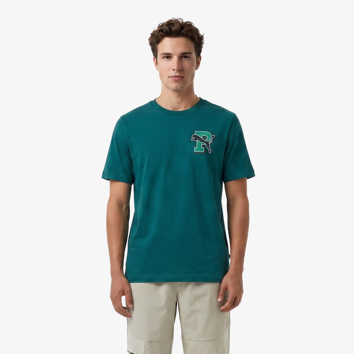 Puma Graphic Erkek Yeşil T-Shirt