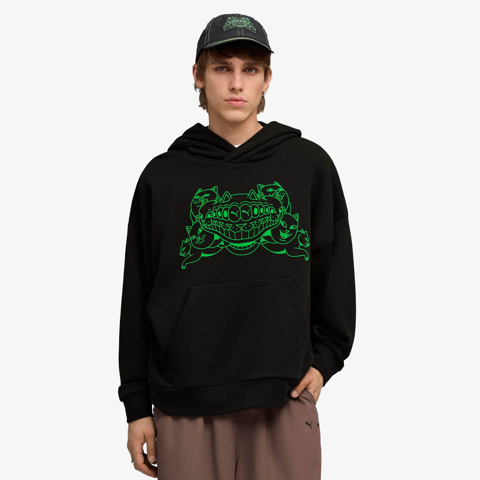 Puma X Ripndip Boxy Erkek Siyah Sweatshirt