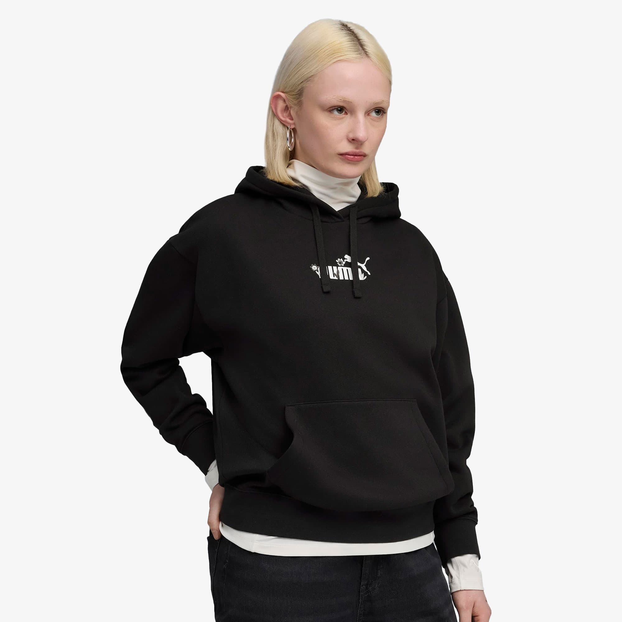 Puma Essential NATURE 2.0 Kadın Siyah Sweatshirt