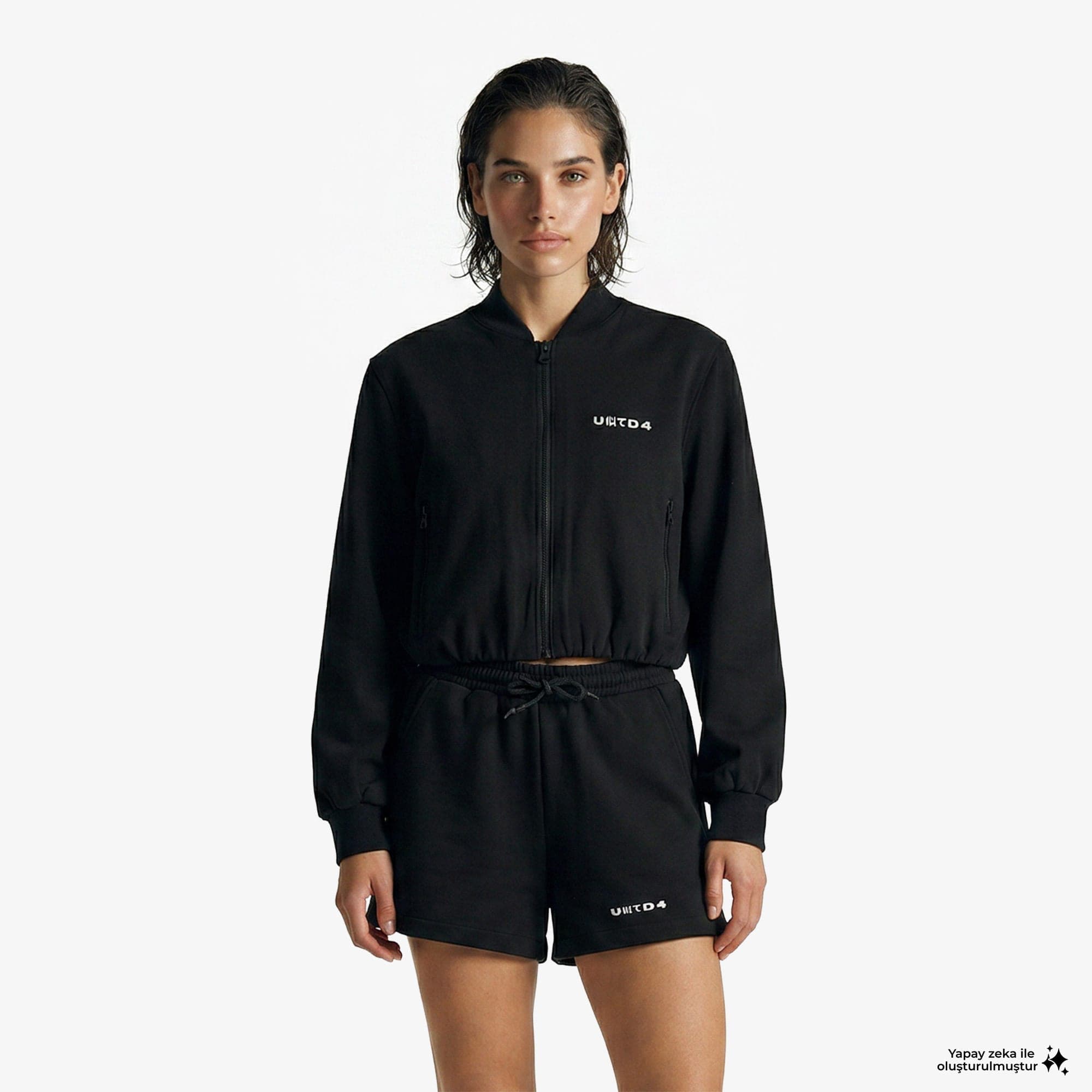 UNITED4 Regular Fit Kadın Siyah Ceket