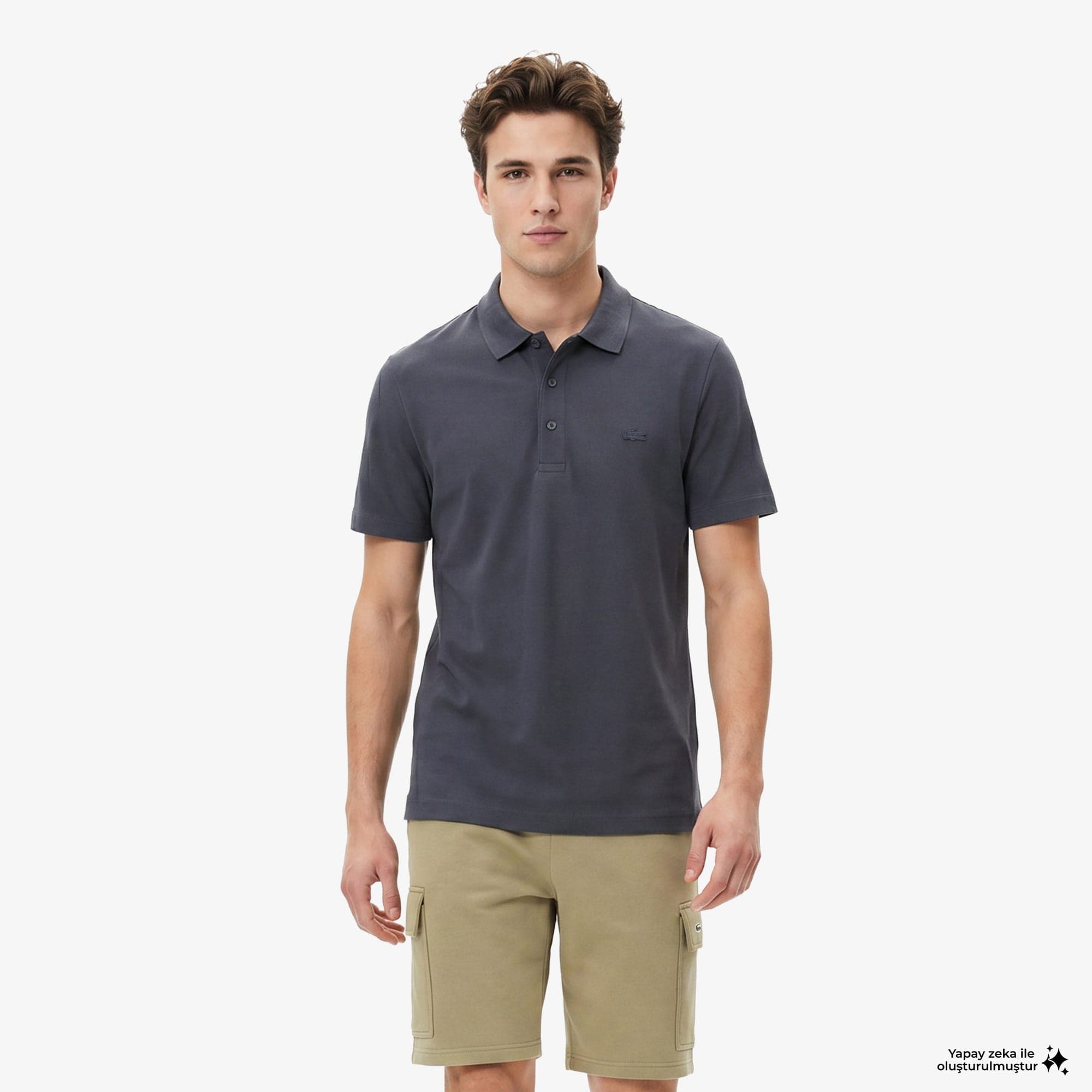 Lacoste Erkek Regular Fit Koyu Gri Polo
