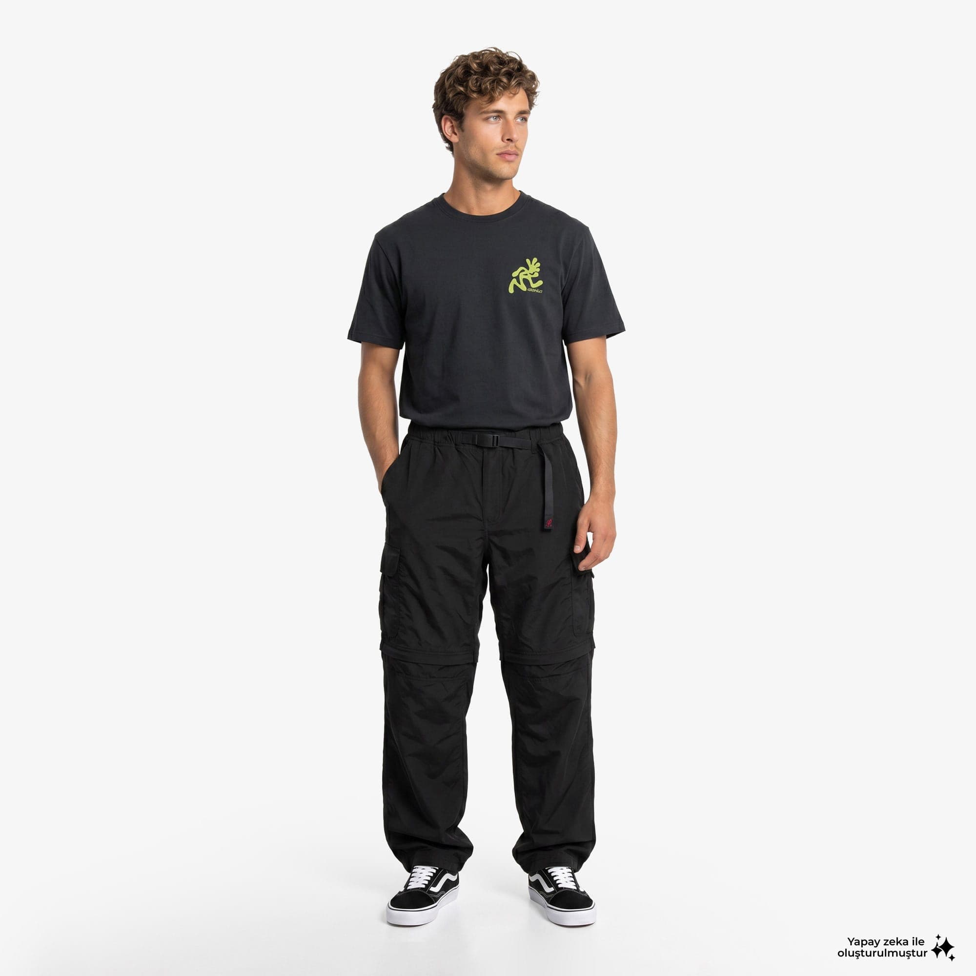 Gramicci Convertible Cargo Erkek Siyah Pantolon