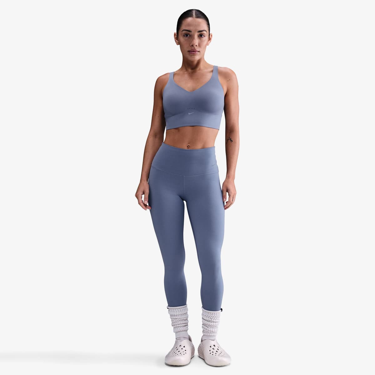Nike Alate Medium Support Kadın Mavi Antrenman Bra
