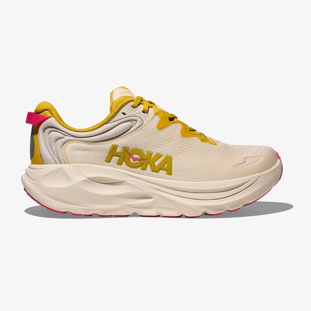 Hoka Gaviota 6 Kadın Bej Yol Koşusu Ayakkabısı