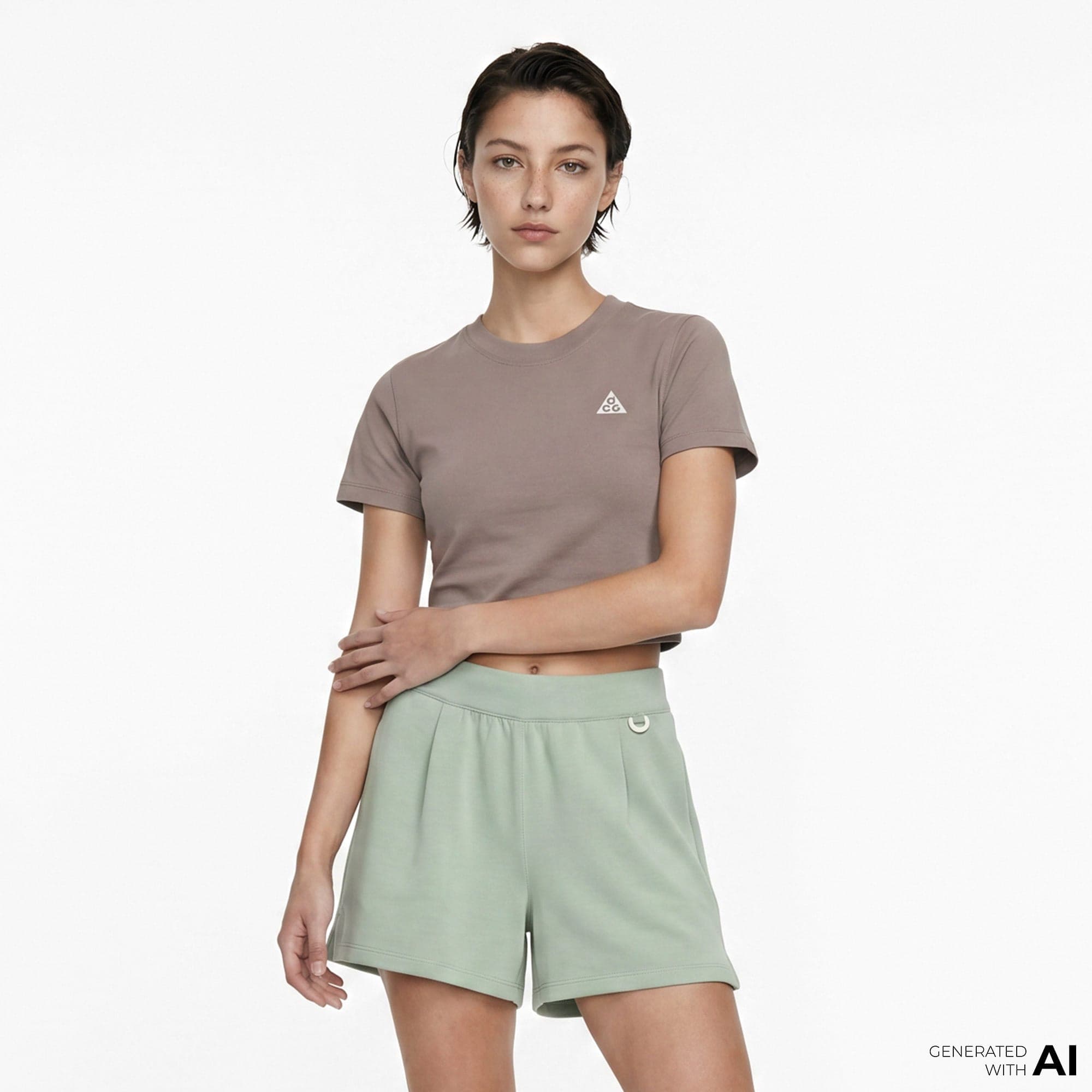 Nike ACG Dri-FIT Kadın Bej T-Shirt