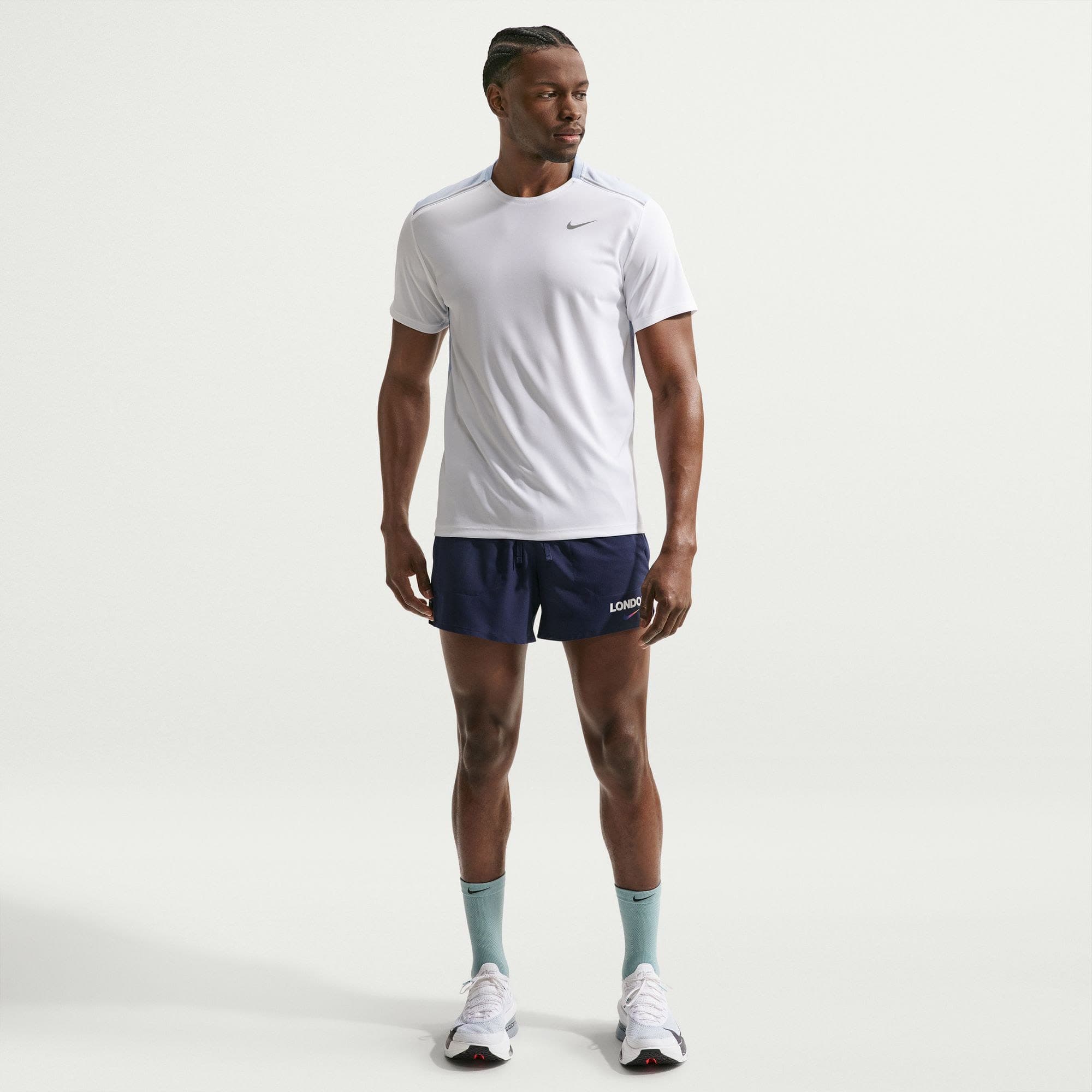 Nike Dri-FIT 13 cm Slip Astarlı Erkek Siyah Koşu Şortu