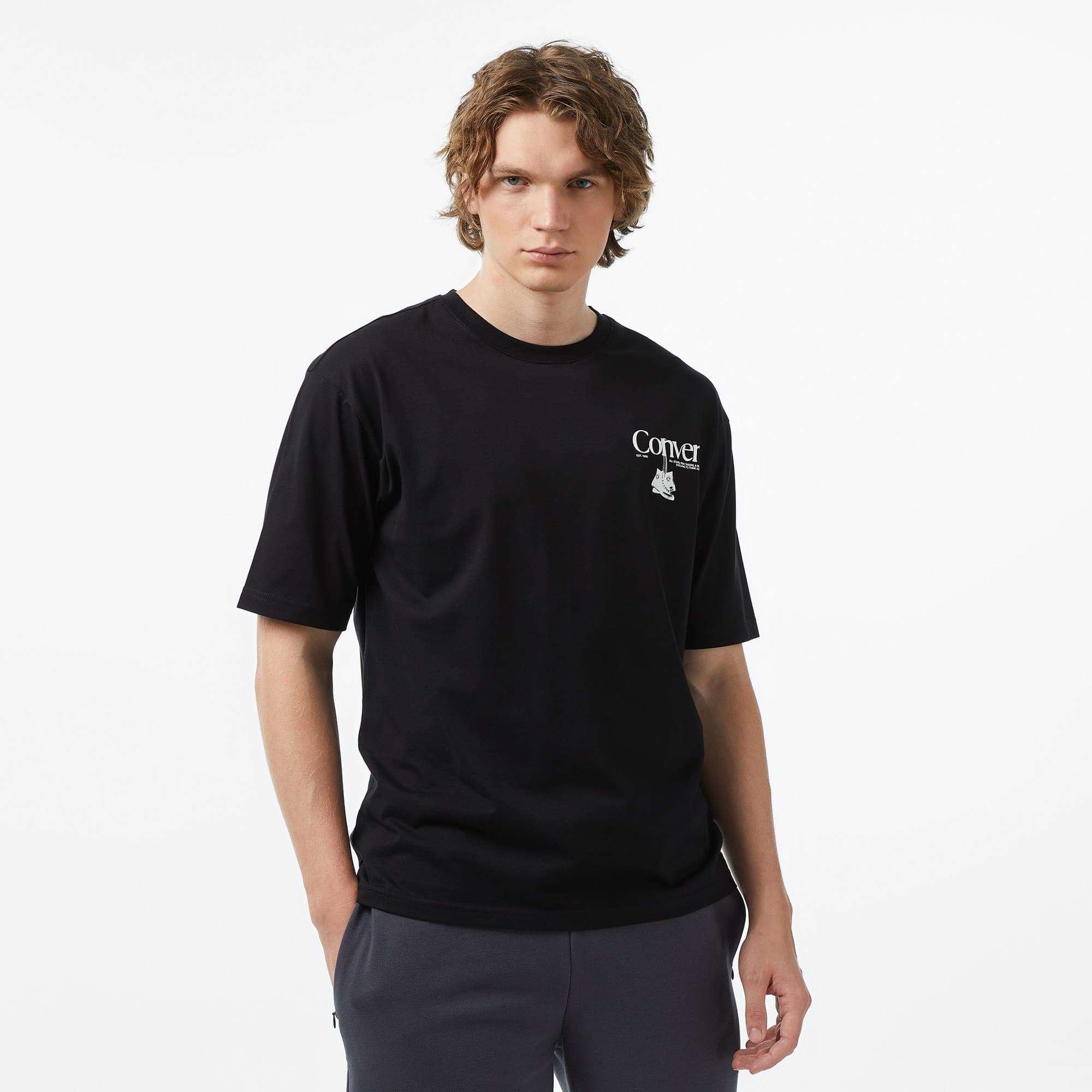 Converse Erkek Siyah T-Shirt