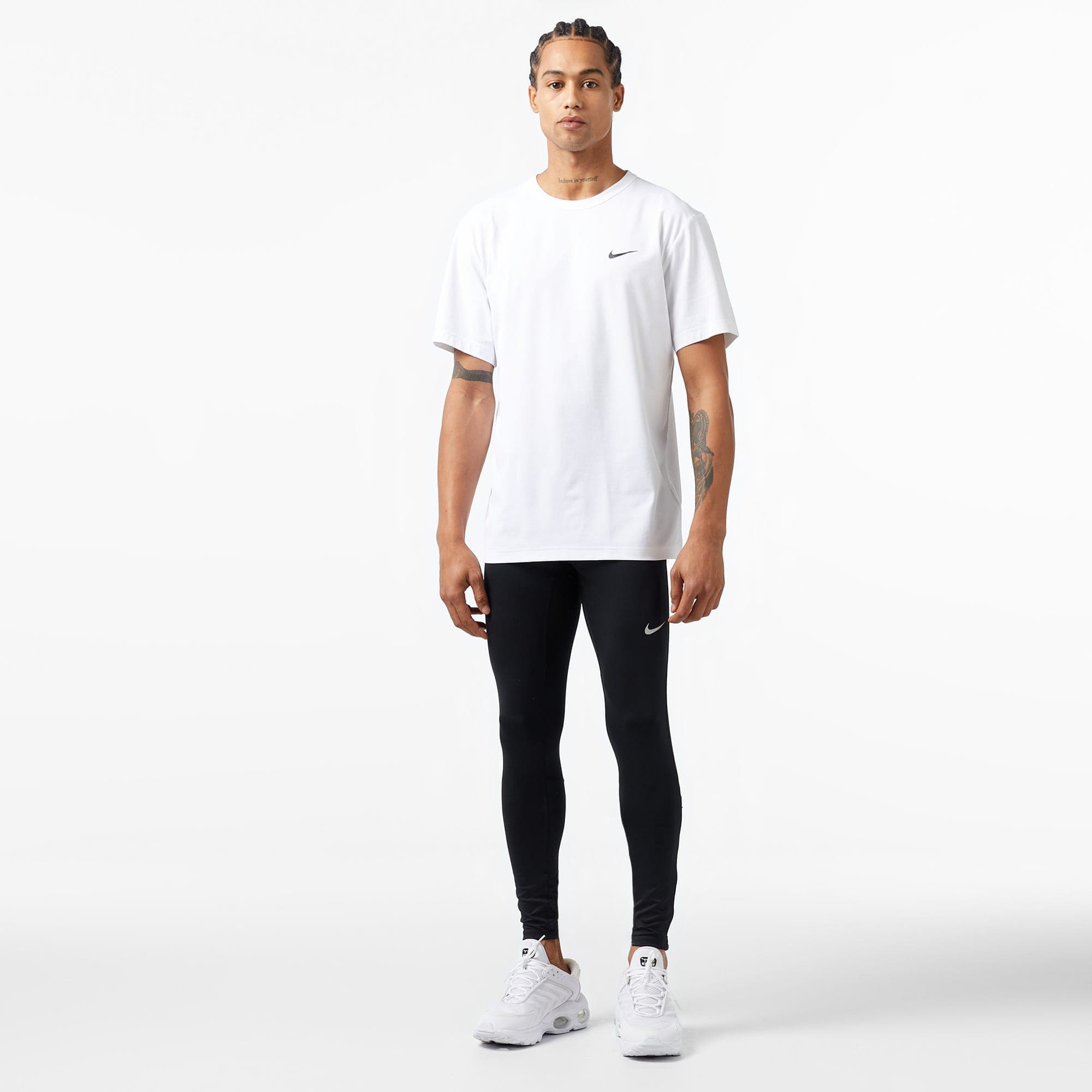 Nike Dri-Fit Chllgr Erkek Siyah Koşu Taytı