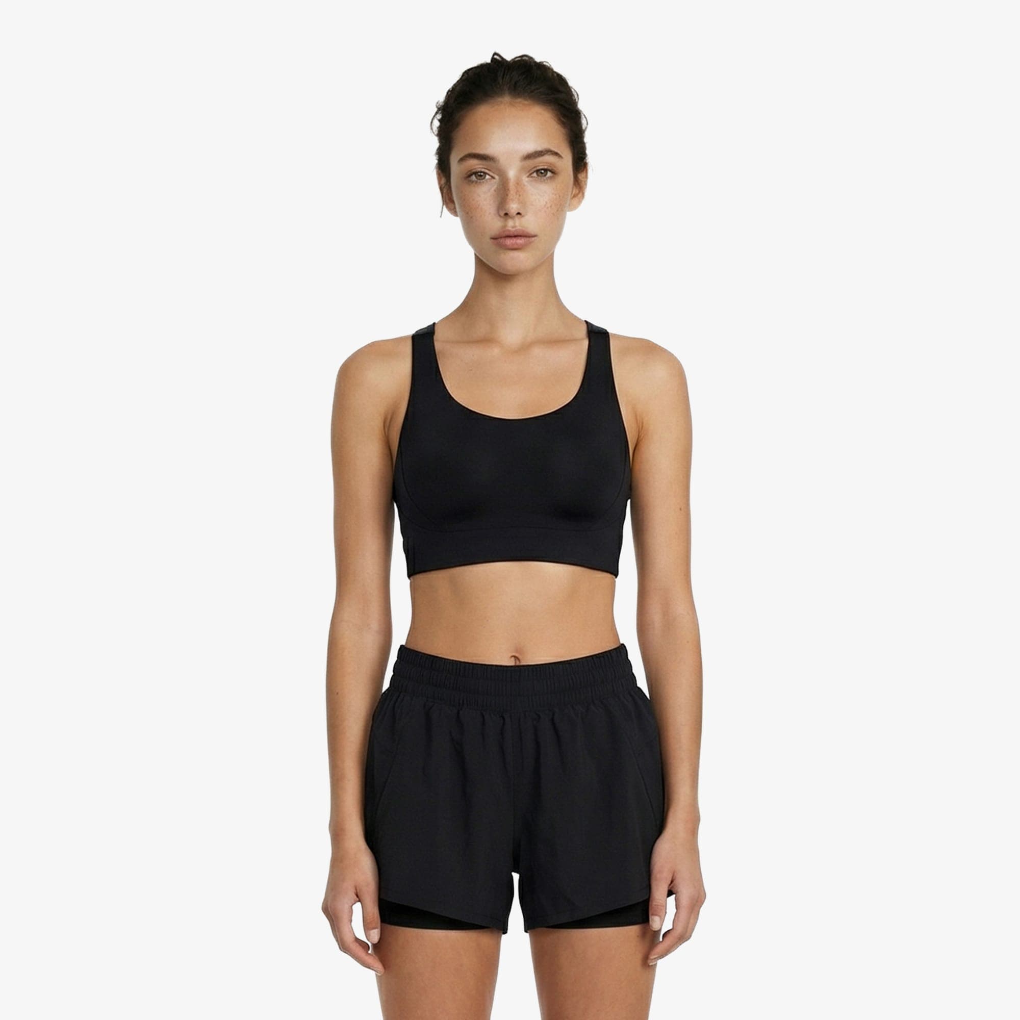 Brooks Limitless Racerback Kadın Siyah Bra