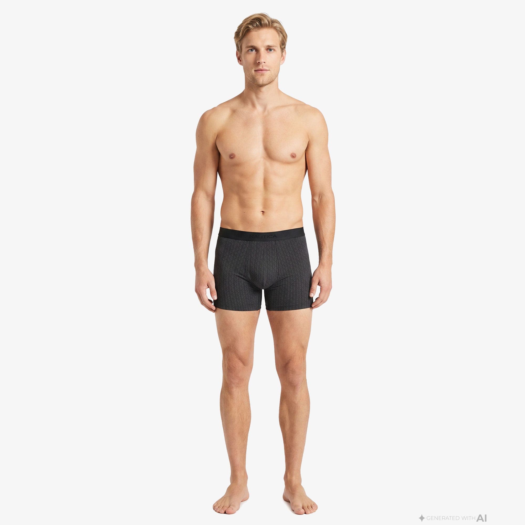 Nautica Slim Fit Erkek Siyah Boxer