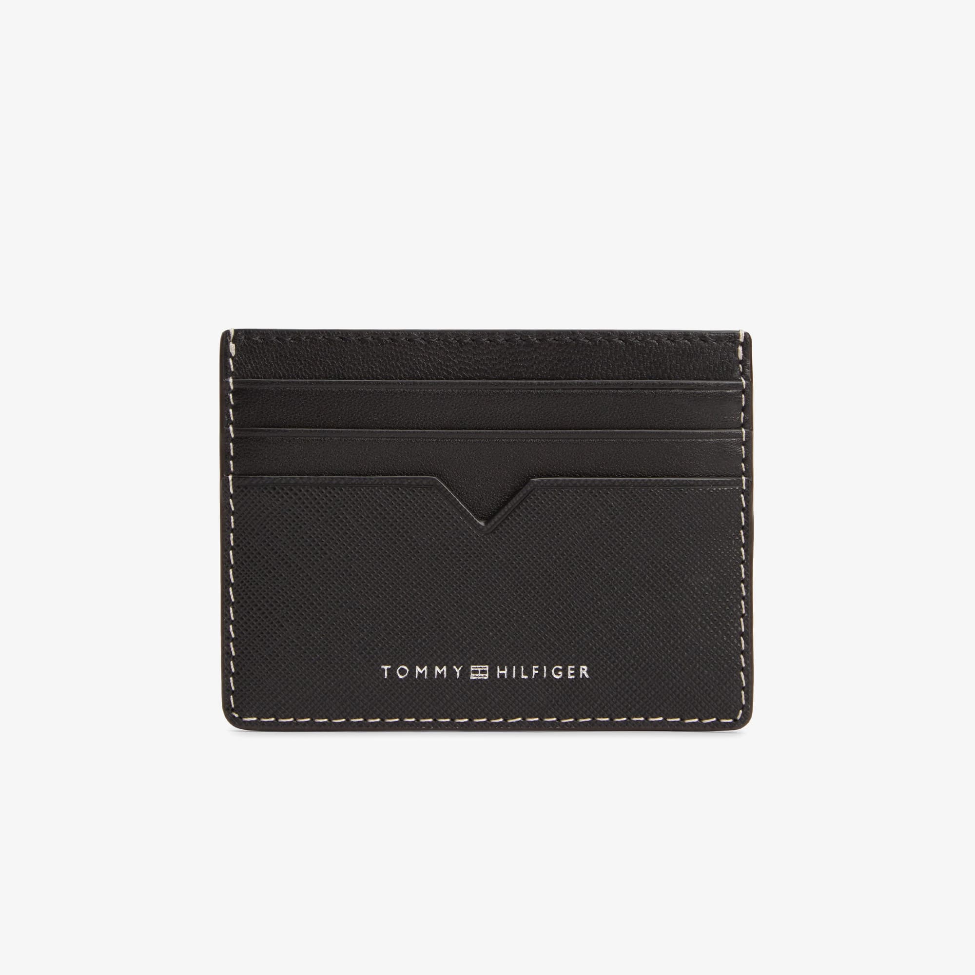 Tommy Hilfiger Saffiano Erkek Siyah Kartlık
