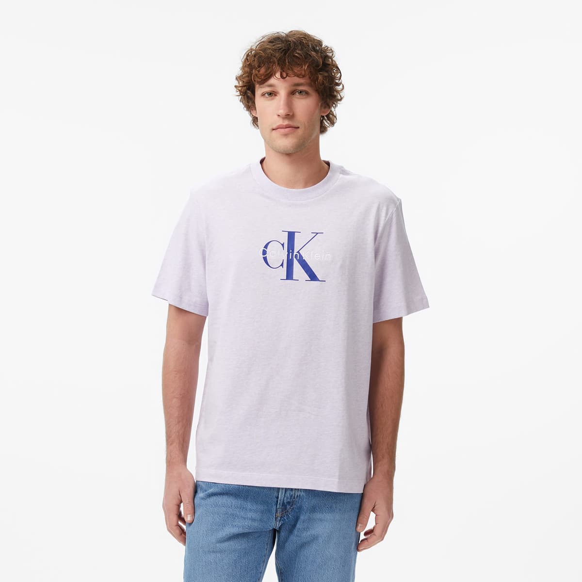 Calvin Klein Hero Monologo 20S Erkek Mor T-Shirt