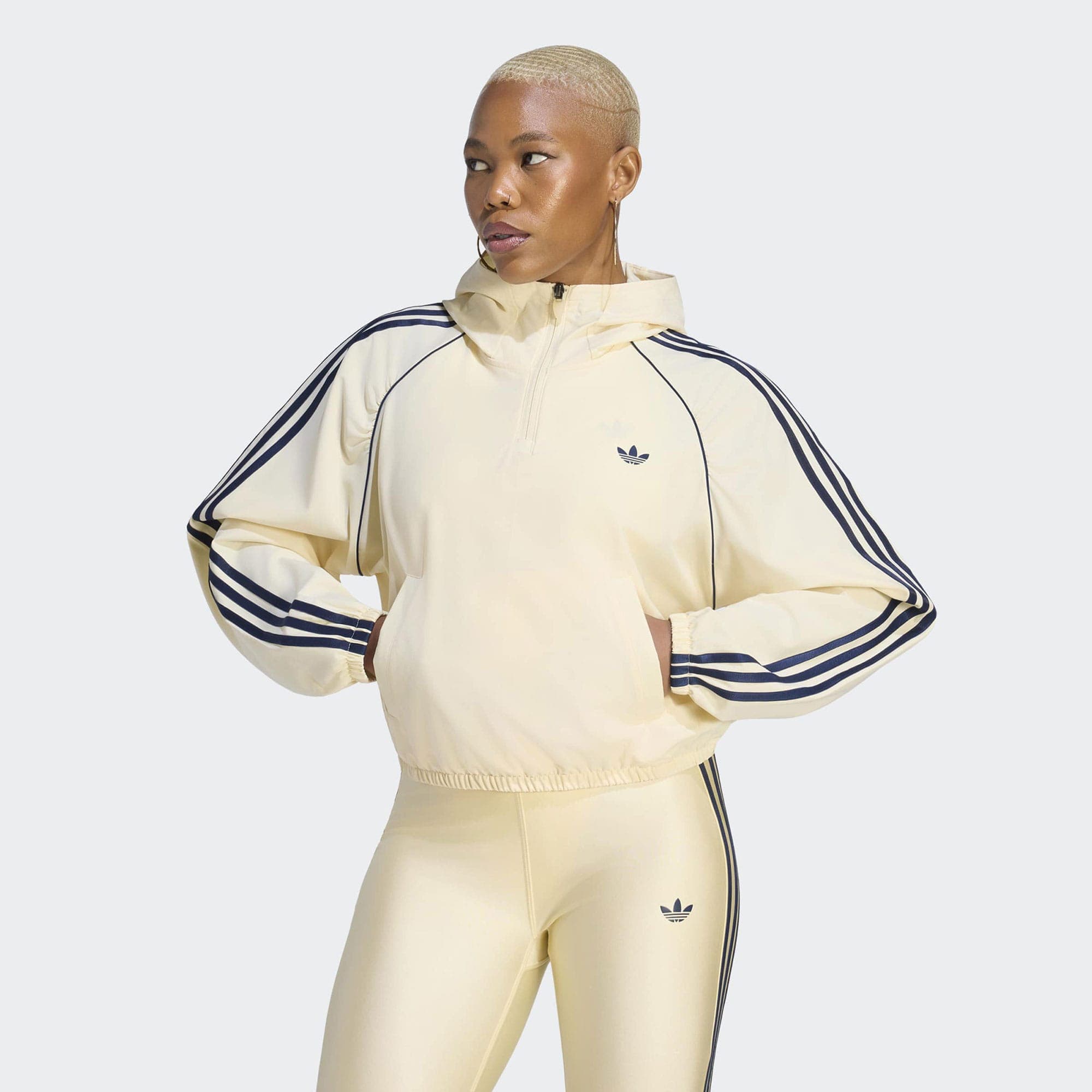 adidas Originals Sport Coverup Kadın Sarı Sweatshirt