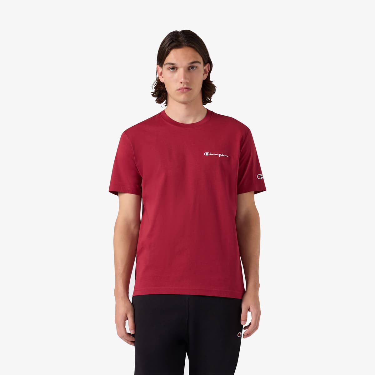 Champion Short Sleeve Erkek Kahverengi T-Shirt