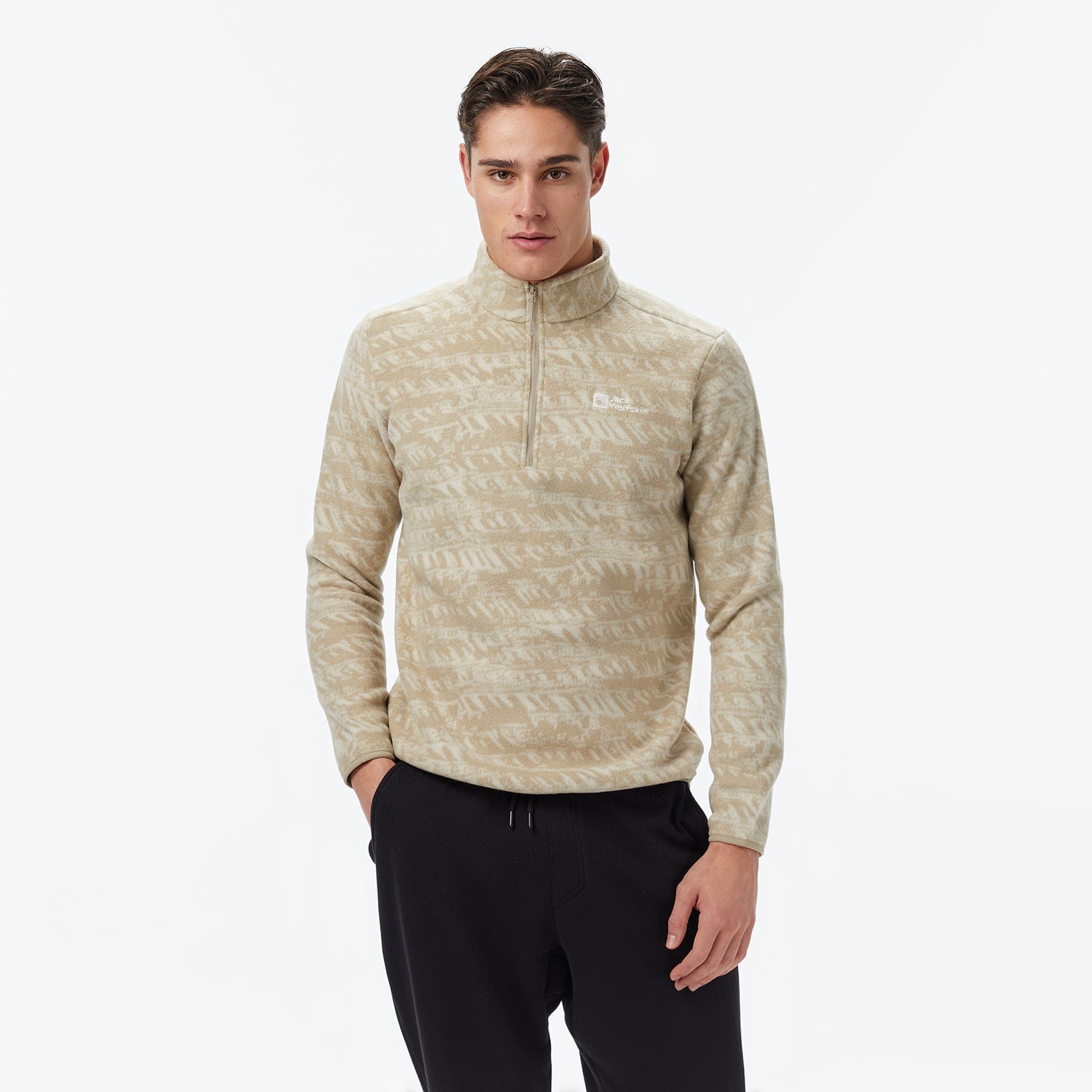 Jack Wolfskin Big Sky Hz Erkek Krem Outdoor Polar