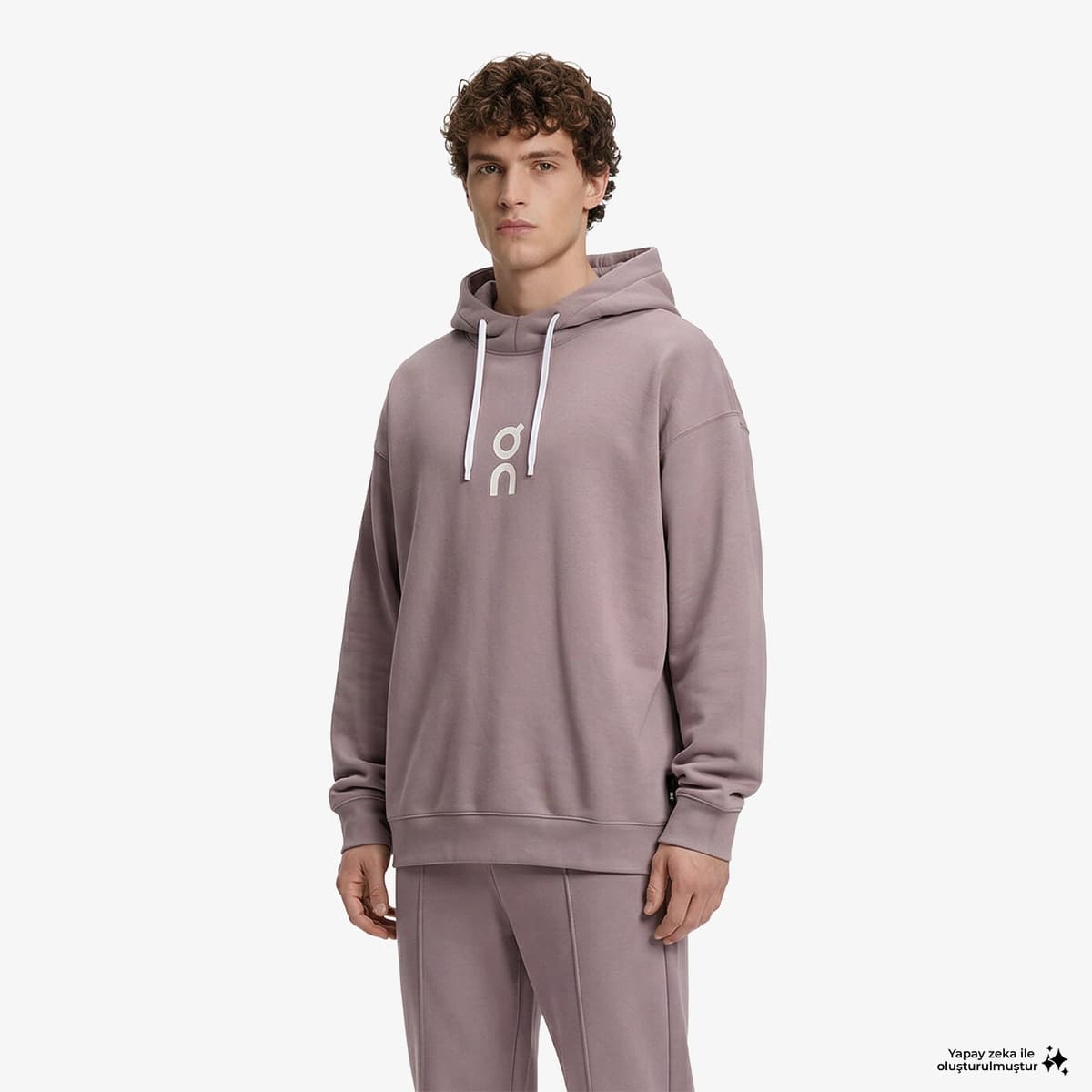On Club Erkek Pembe Hoodie Kapüşonlu Sweatshirt