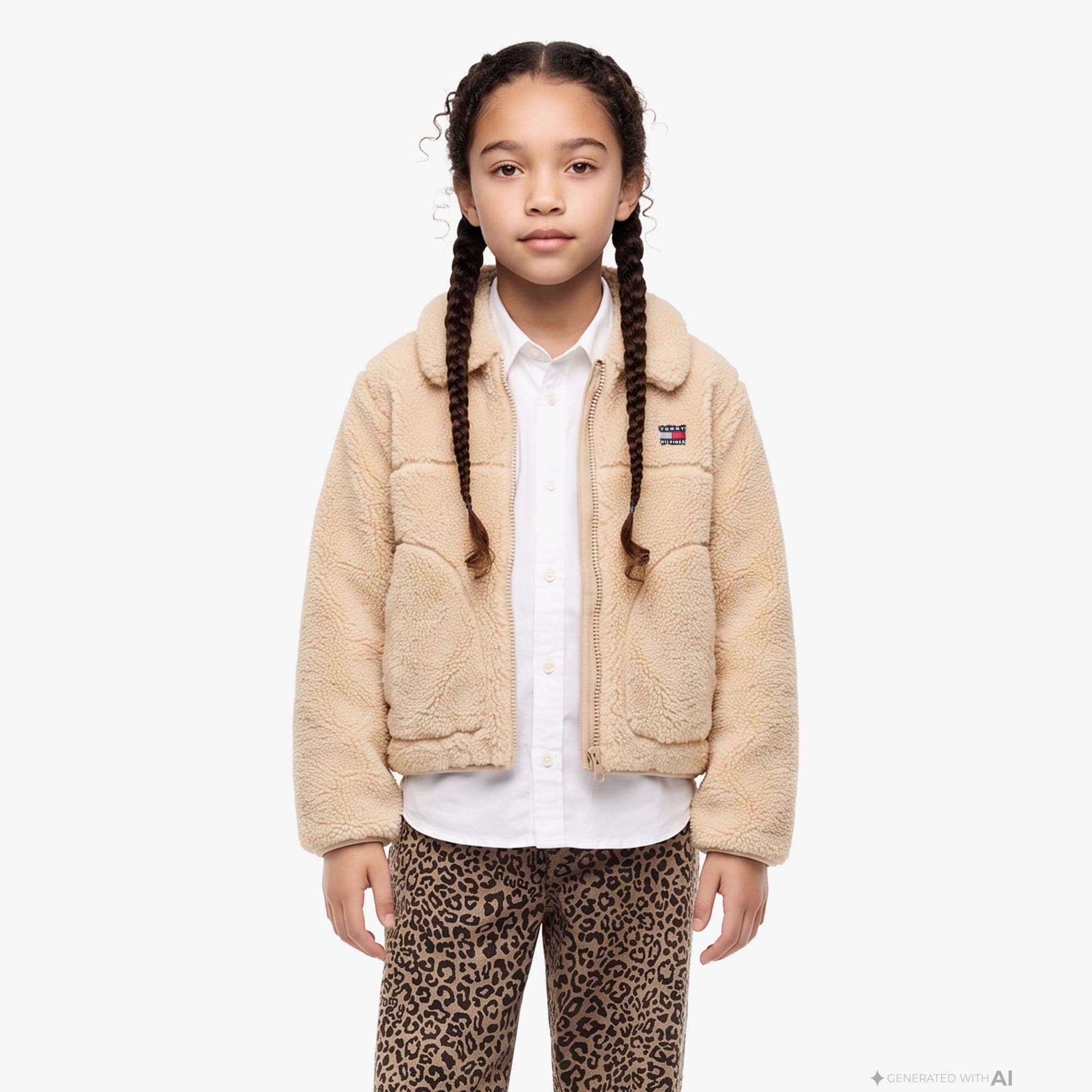 Tommy Hilfiger Teddy Çocuk Sarı Ceket