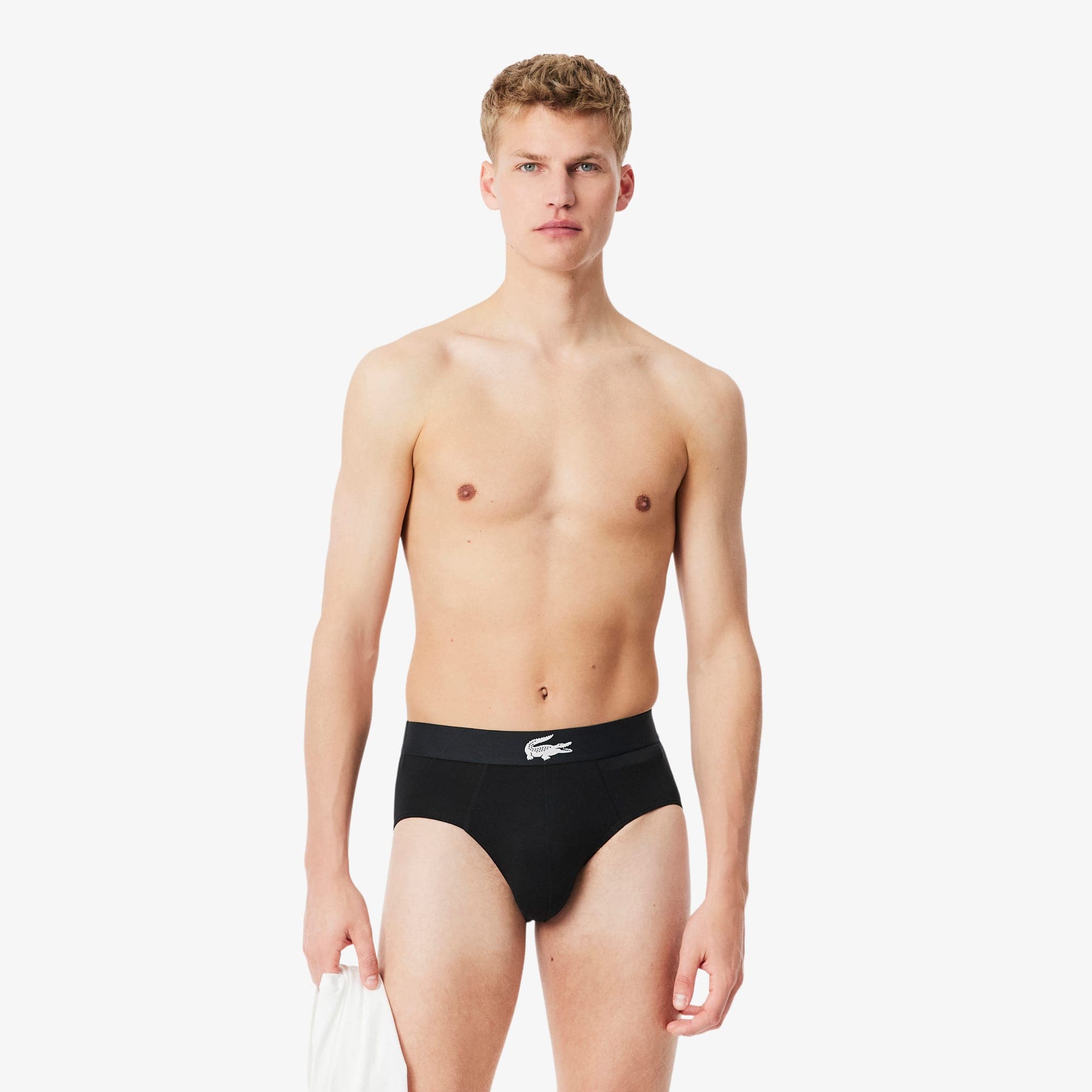 Lacoste Erkek 3'lü Siyah Boxer