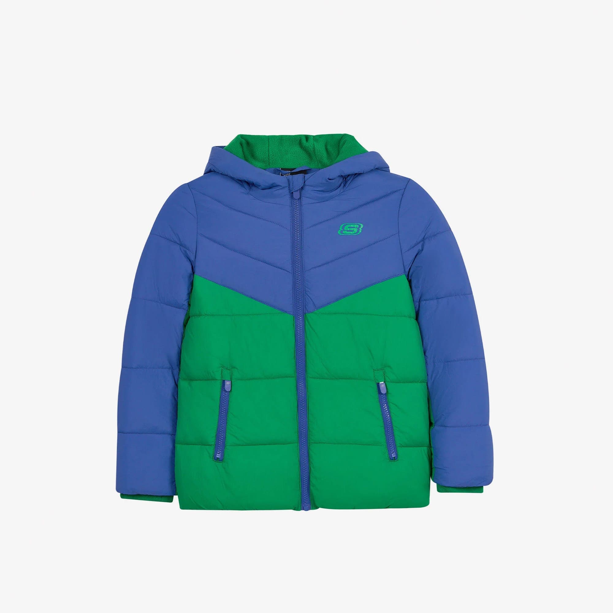 Skechers Puffer Colorblock Çocuk Lacivert Sweatshirt