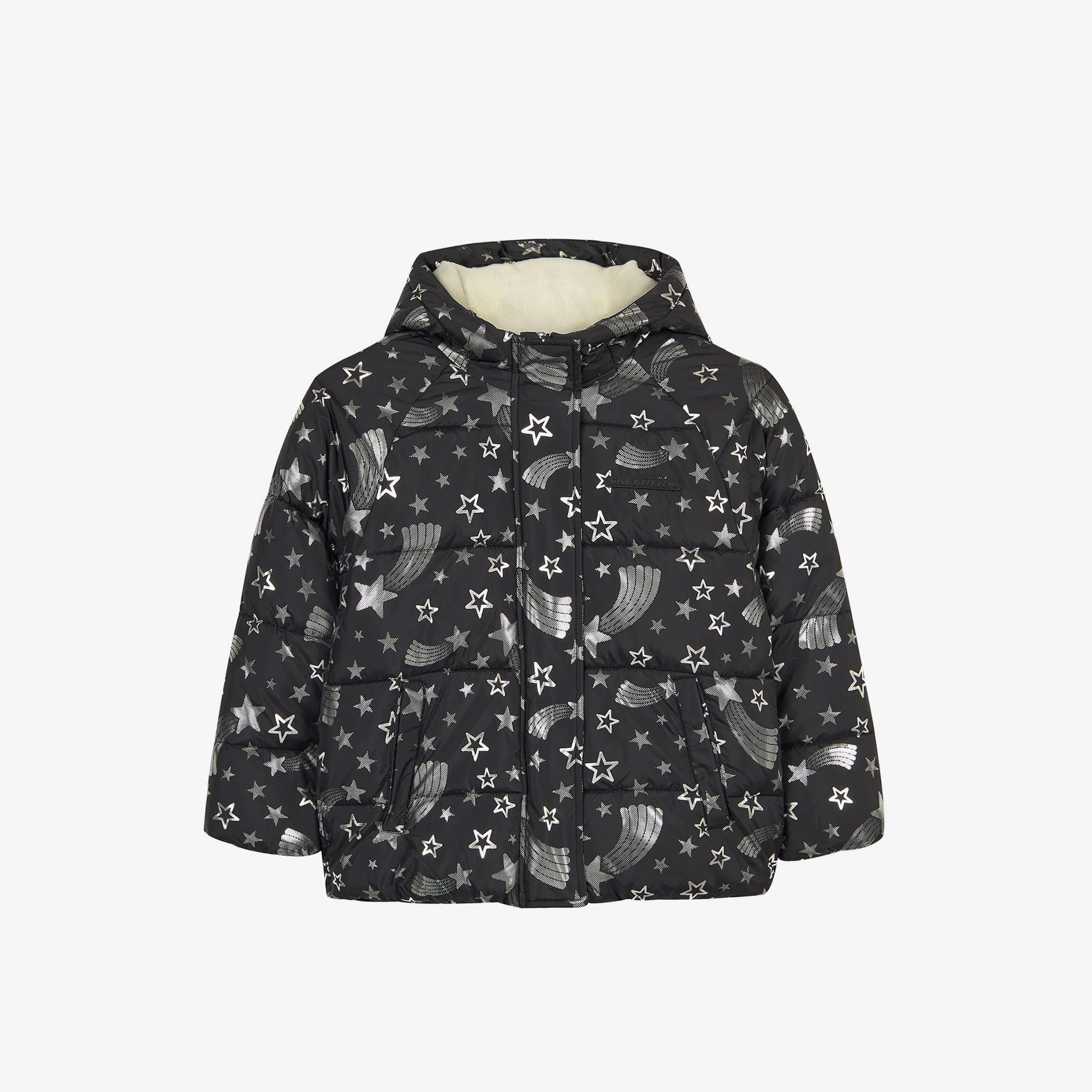 Skechers Puffer Halley Çocuk Siyah Sweatshirt