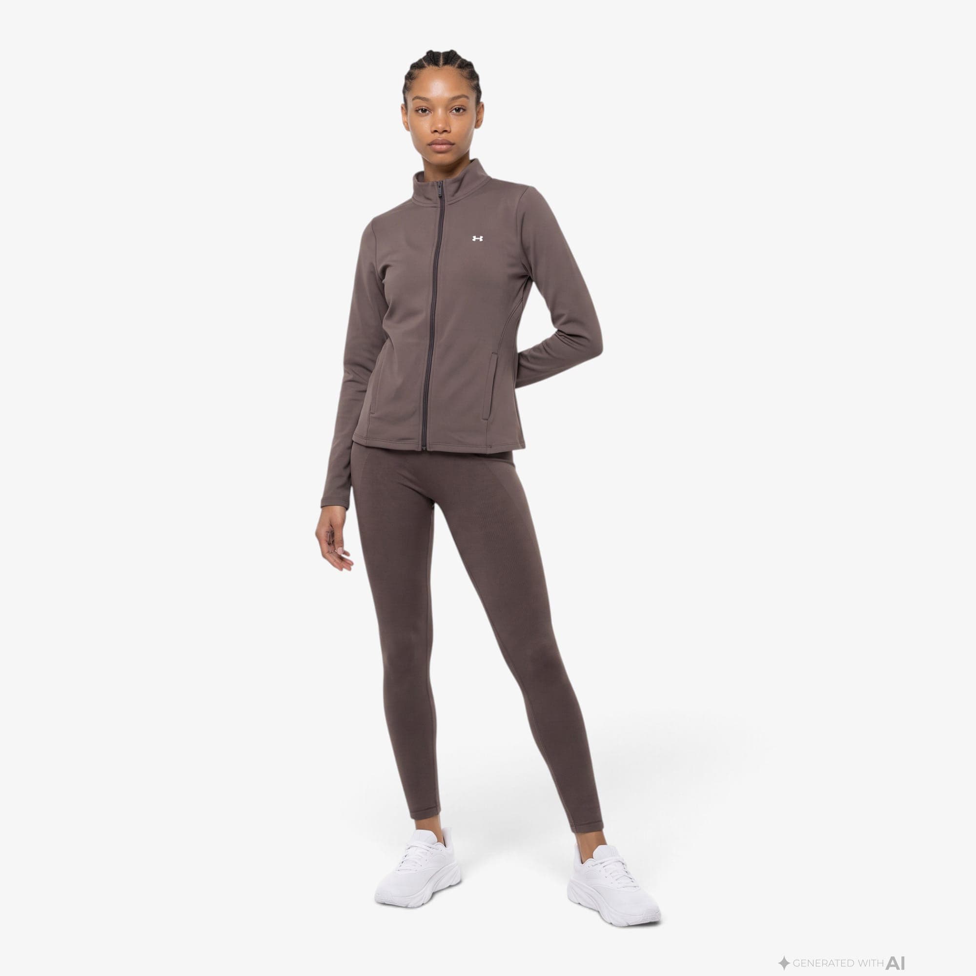 Under Armour Seamless Cotton Legging Kadın Kahverengi Tayt