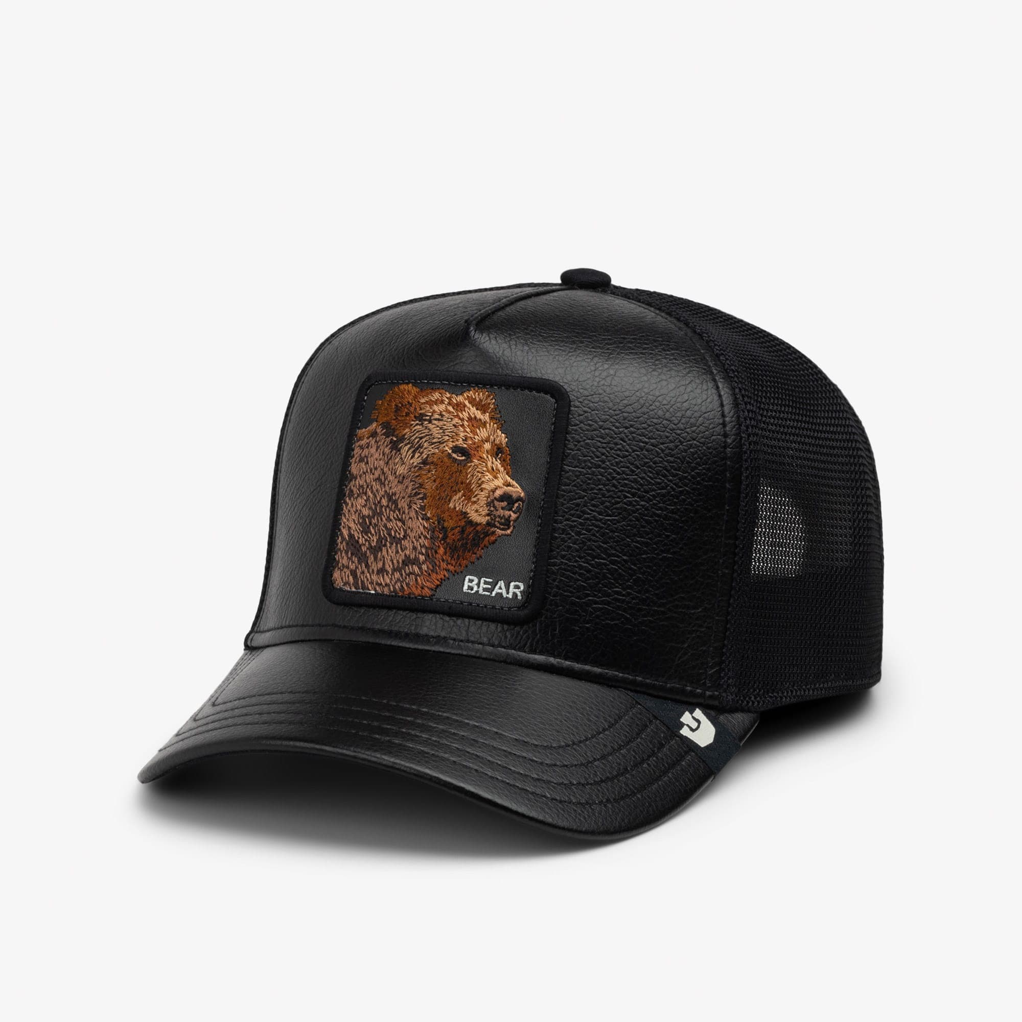 Goorin Bros Faux Leather Bear Unisex Siyah Şapka