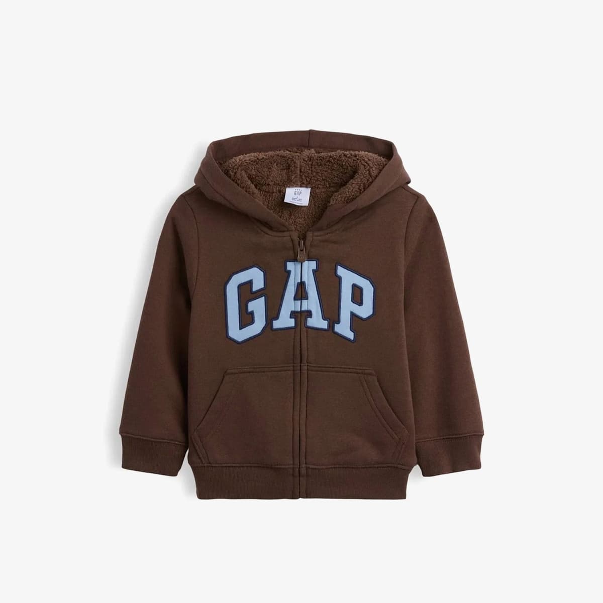 Gap V-Frch Cozy Logo Full Zip Çocuk Kahverengi Sweatshirt