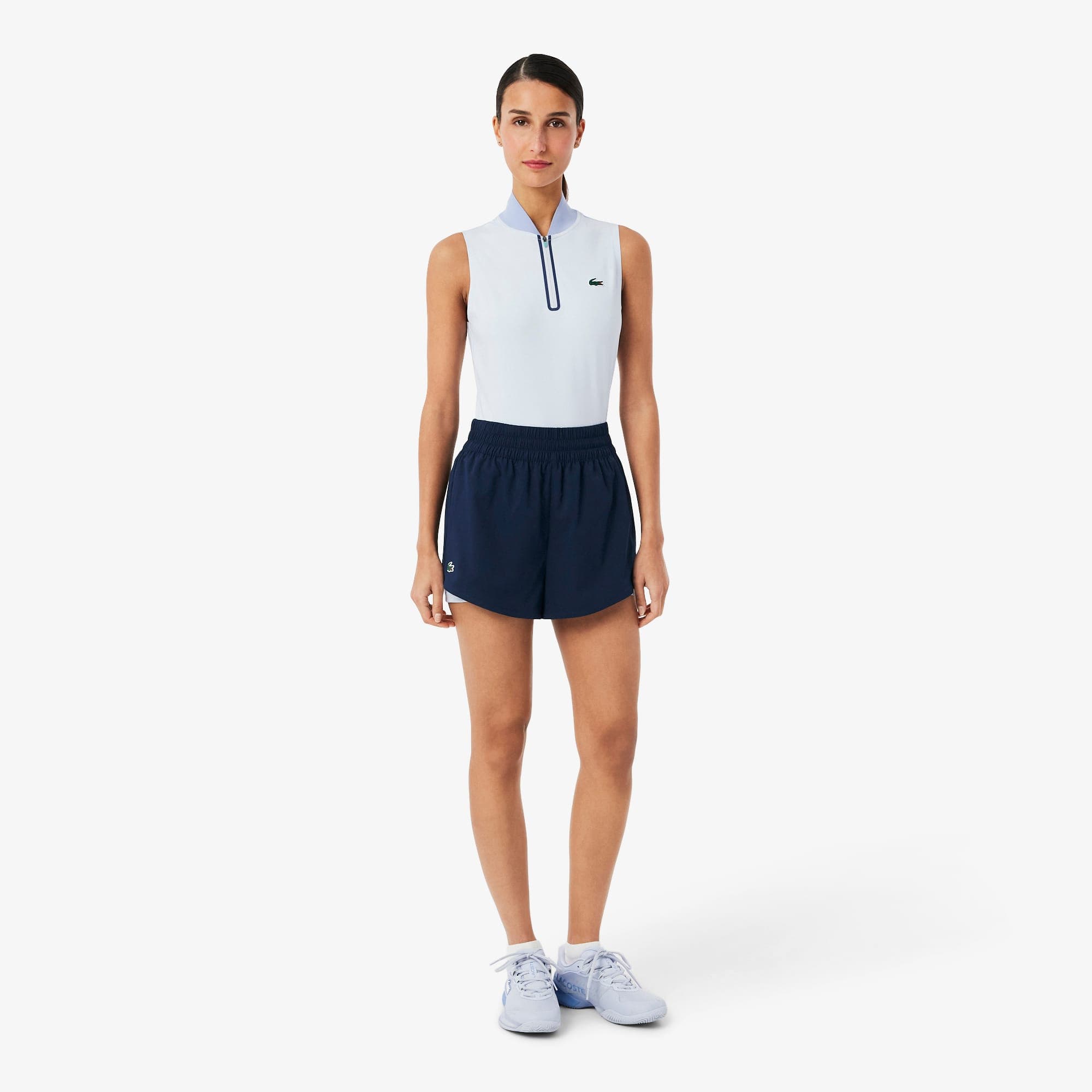 Lacoste Ultra Dry Kadın Lacivert Tenis Şortu