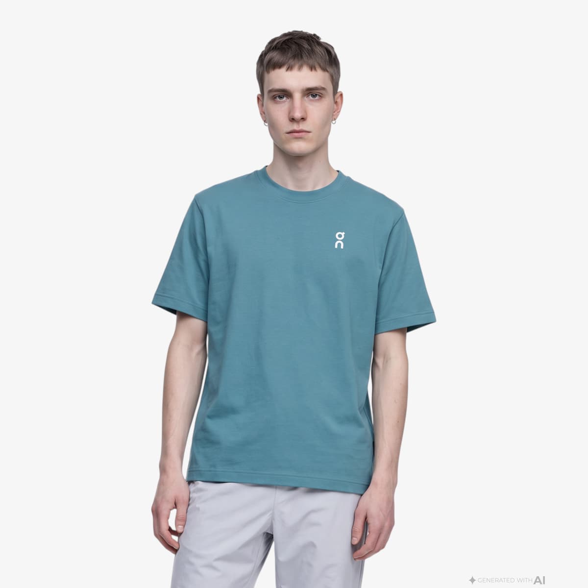 On Running Club-T Erkek Gri T-Shirt
