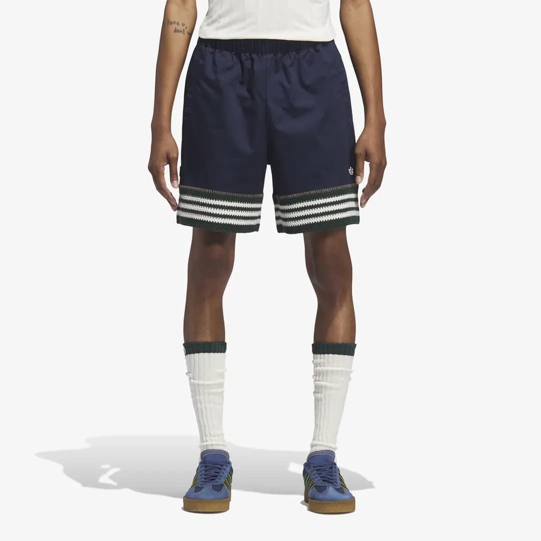 adidas x CLOT Knit Shorts 'Night Indigo'