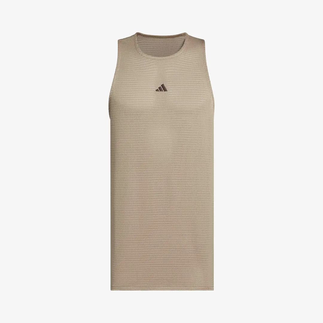 Mesh Tank Top 'Khaki Six'
