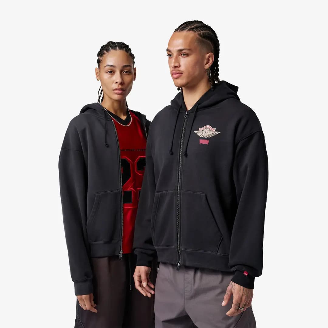 Air Jordan x Levi's® Full Zip Hoodie 'Black'