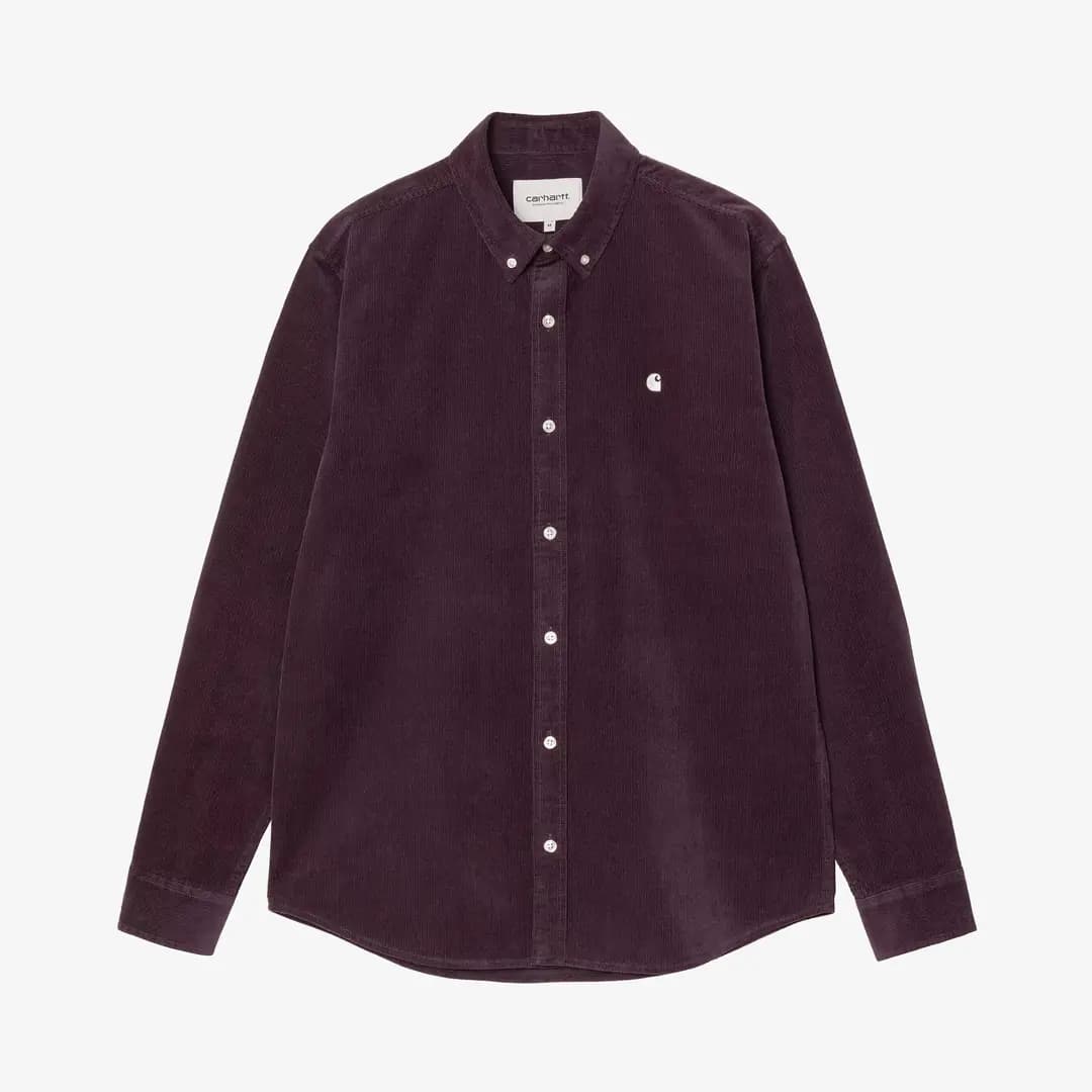 L/S Madison Fine Cord Shirt 'Cozy Purple'