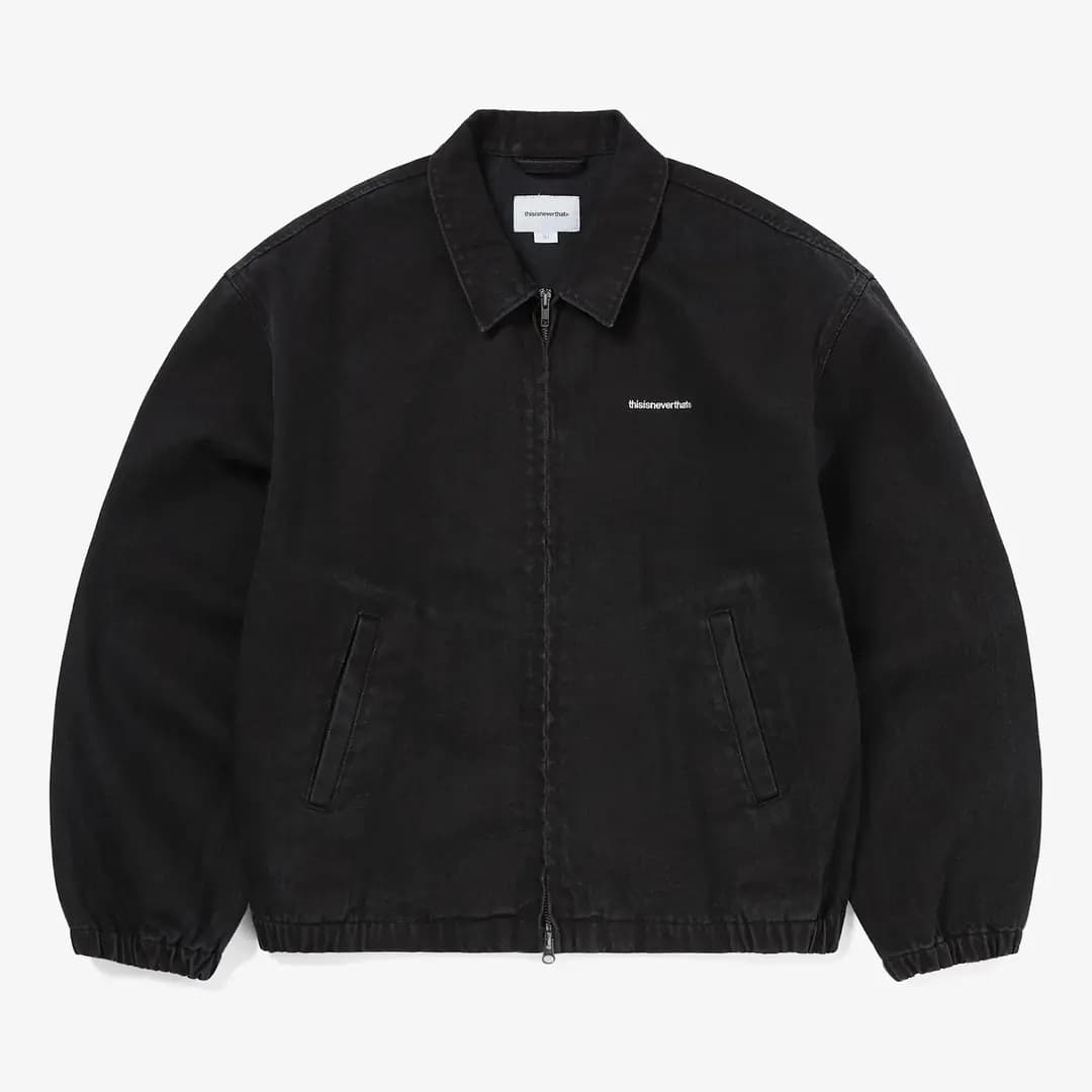 Denim Blouson Jacket 'Black'
