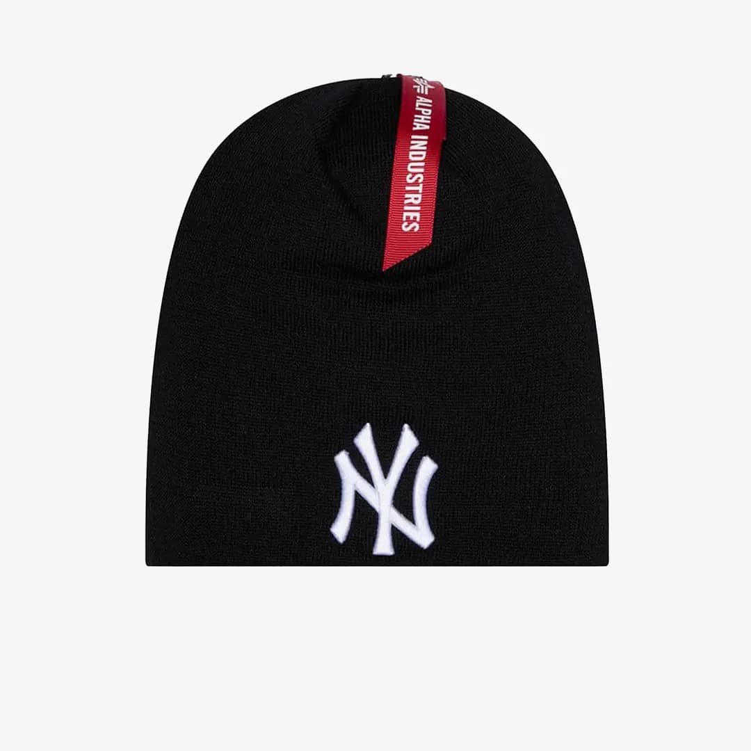 New Era x Alpha Industries x New York Yankees Knit Beanie 'Black'