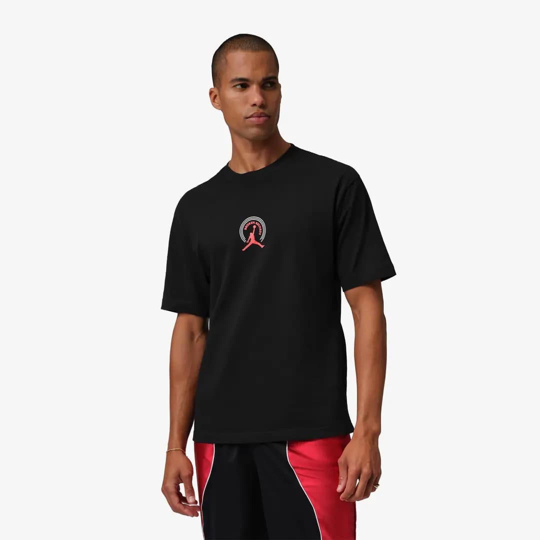 Air Jordan Crew T-Shirt 'Black Infrared'