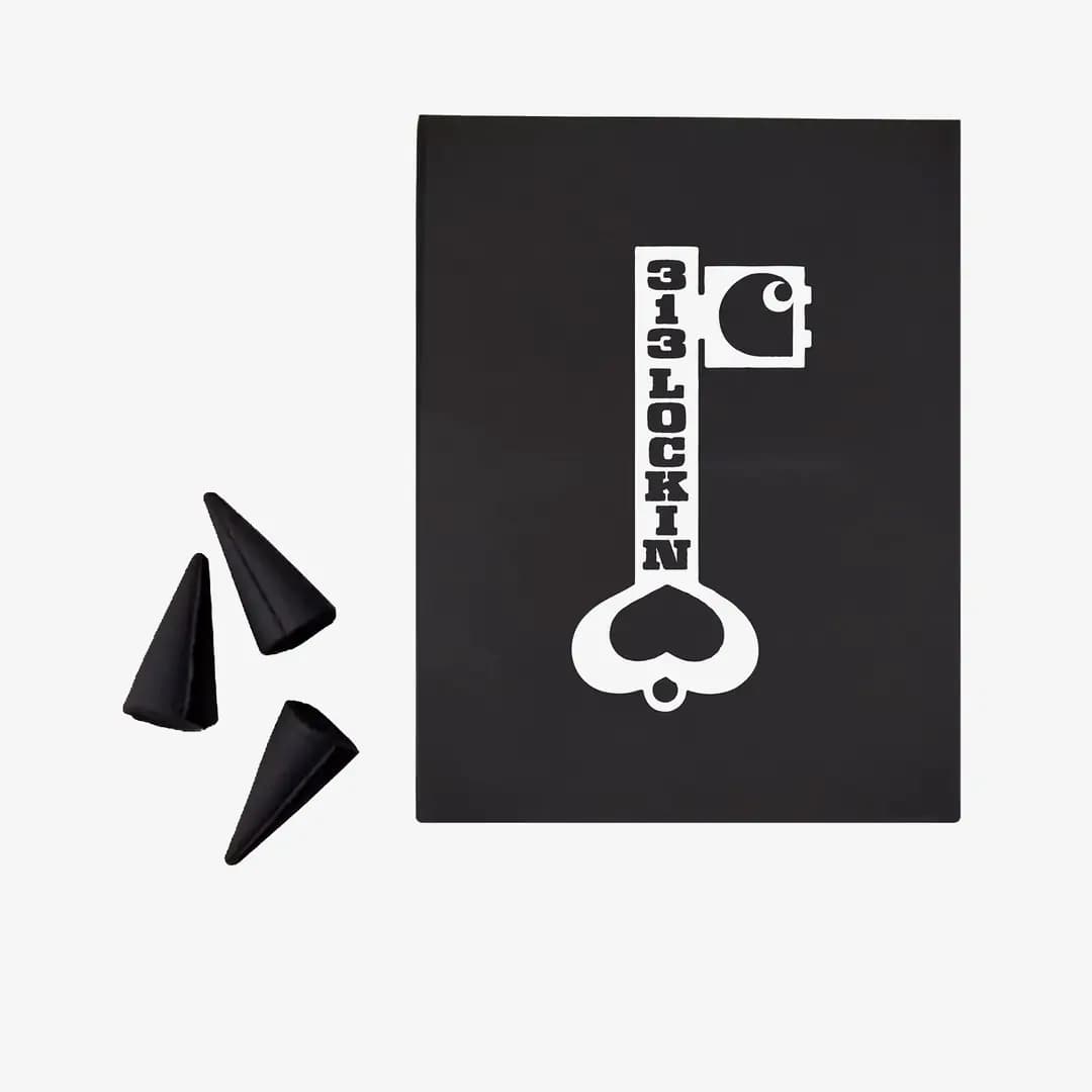 Locked Cone Incense 'White Black'