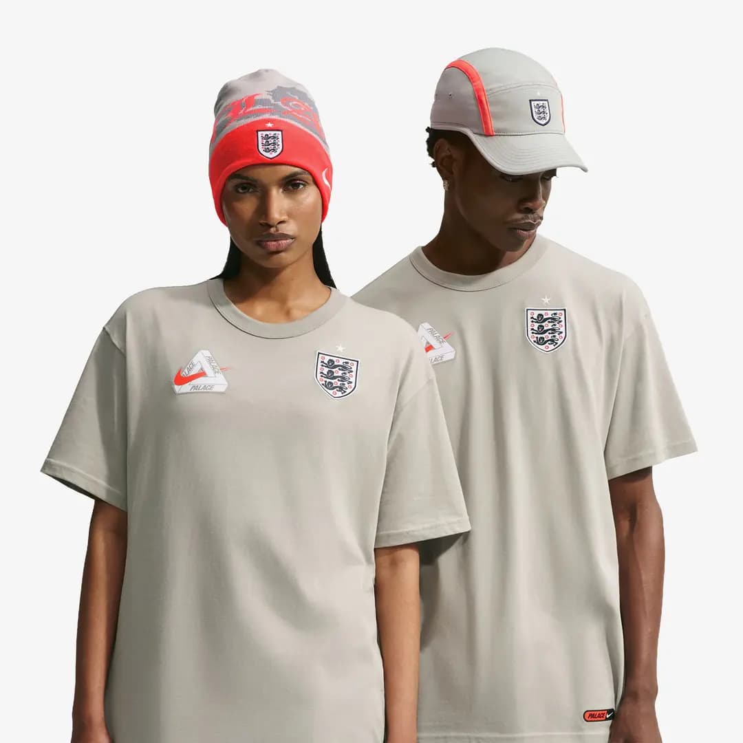 Nike x Palace England T-Shirt 'Grey'