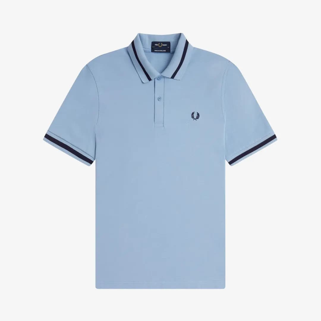 Twin Tipped Polo Shirt 'Sky Navy'
