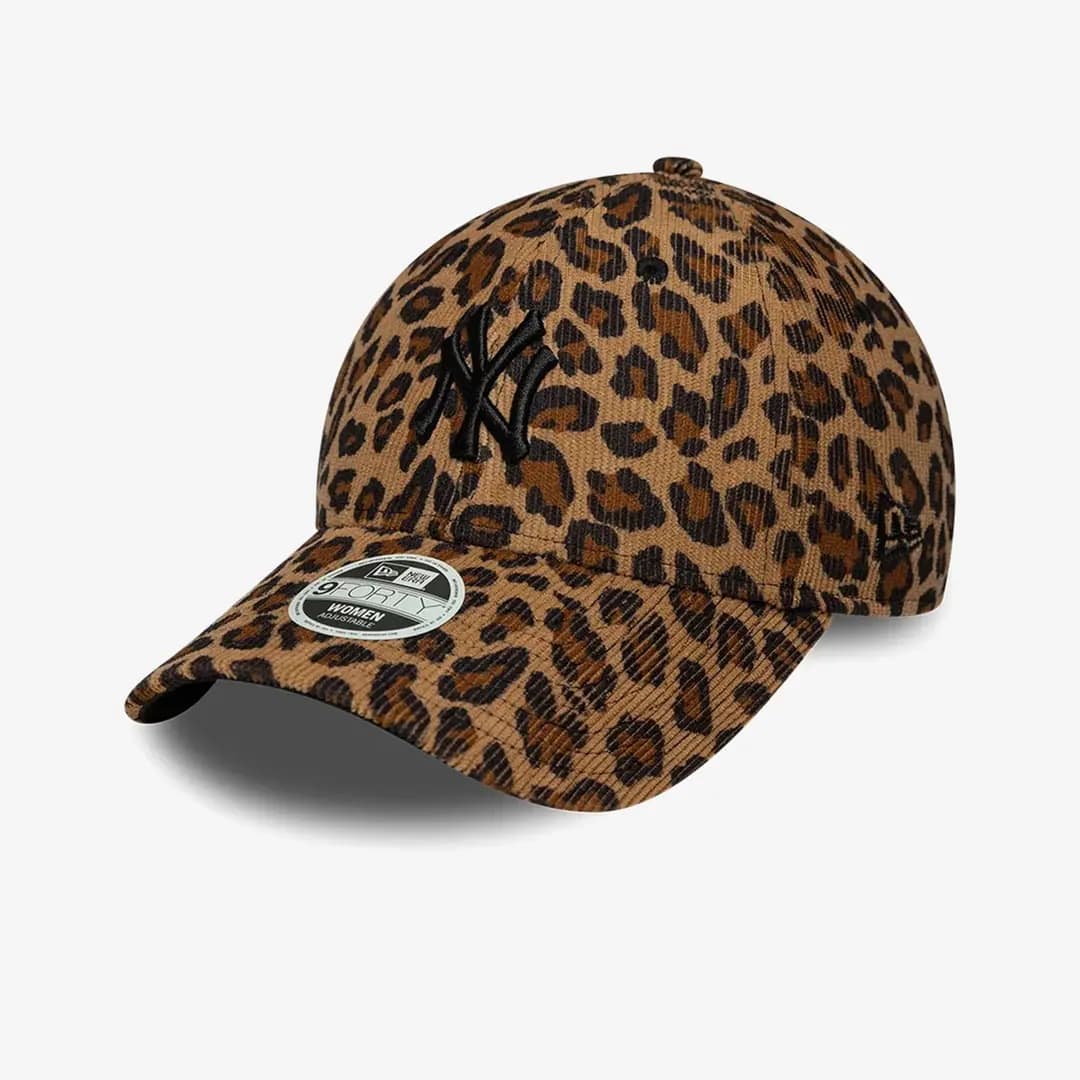 New York Yankees Leopard Cord 9FORTY Adjustable Cap 'Beige'