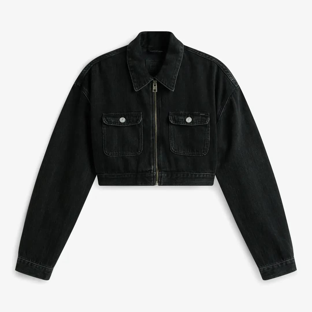 Station Denim Trucker Jacket 'Black' (W)